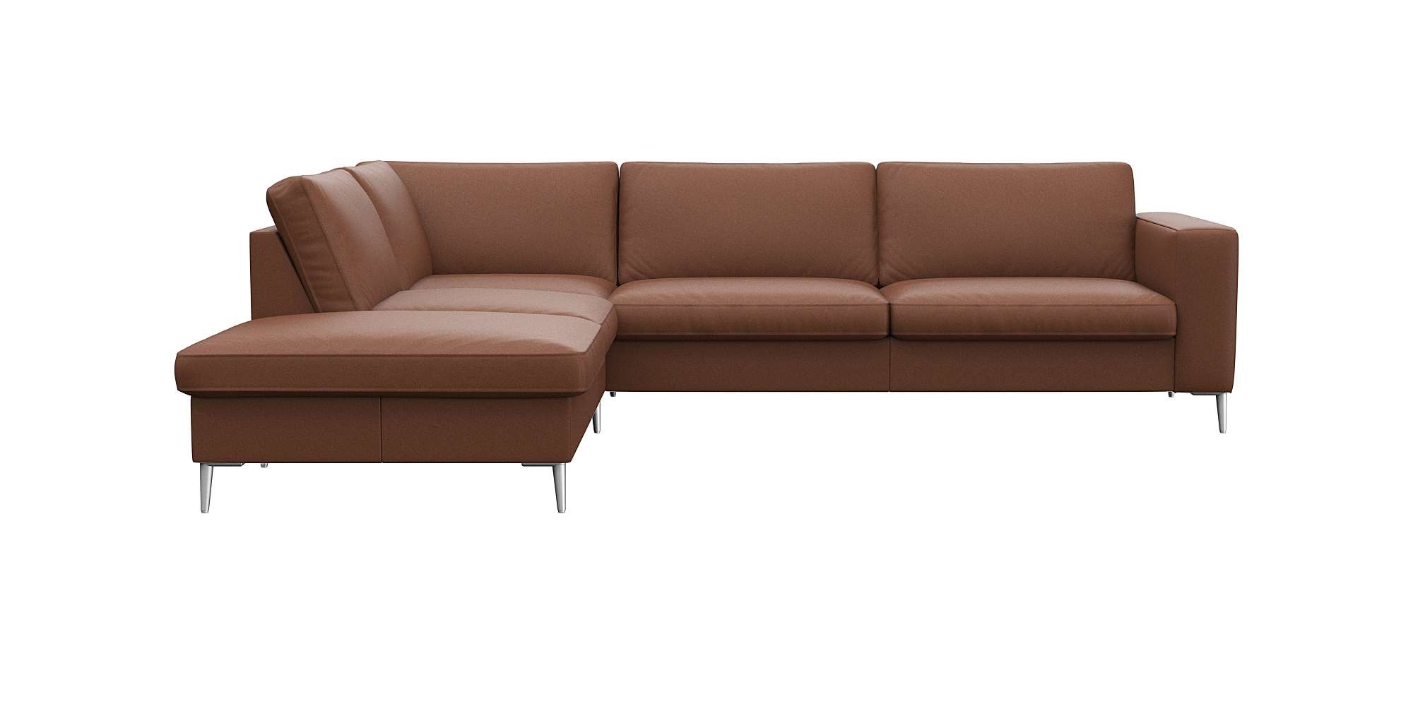 FLEXLUX Ecksofa "Fiore, super Sitzkomfort durch Kaltschaum im Sitz, L-Form" günstig online kaufen