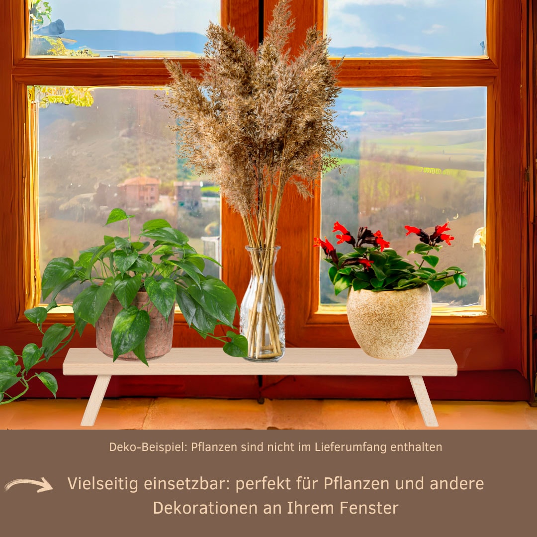 Weigla Schwibbogen-Fensterbank »Weihnachtsdeko, Made in Germany« 1 Stk. aus Buchenholz, Tiefe ca. 7,5 cm