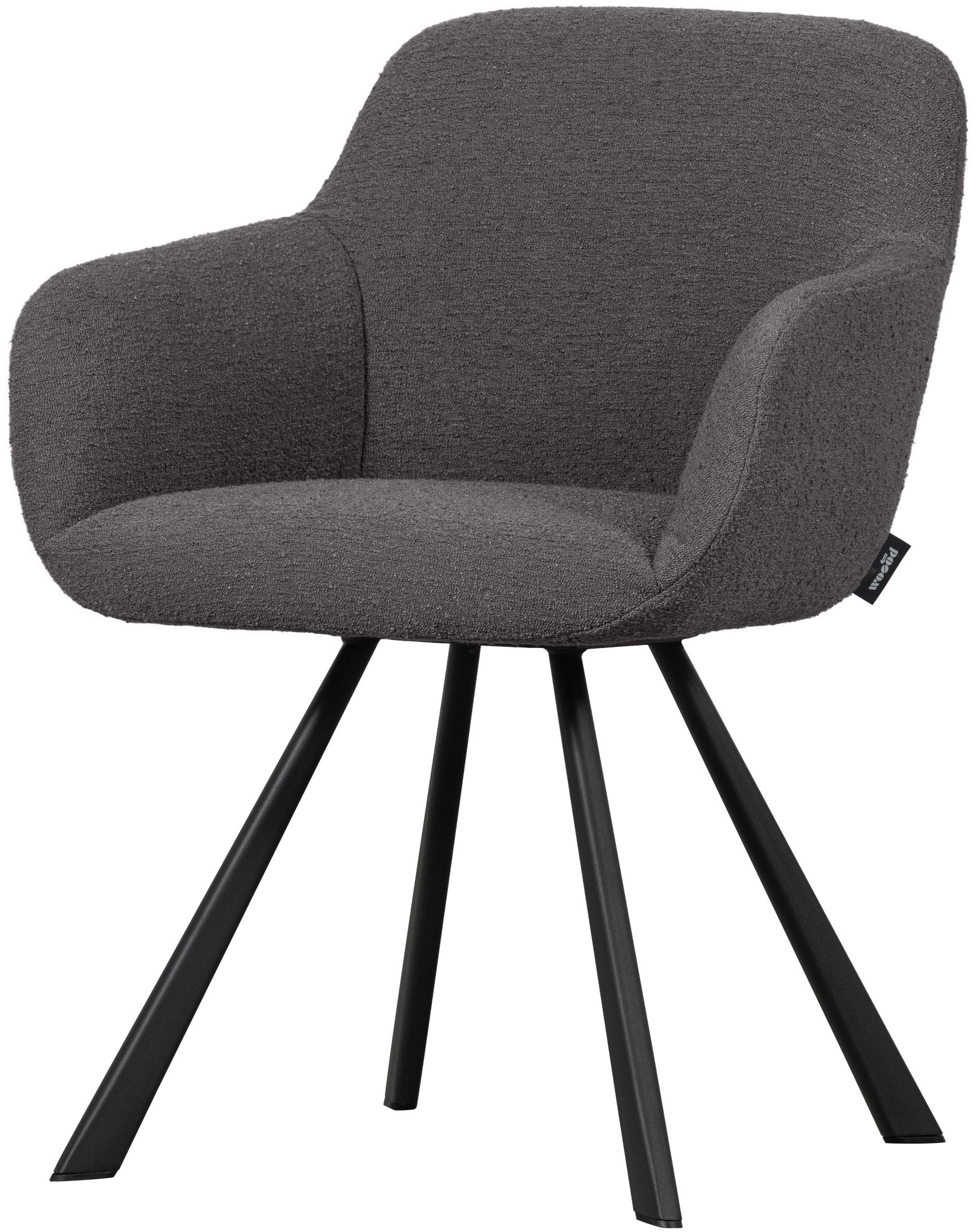 WOOOD Esszimmerstuhl »Juno«, gepolstert mit weichem Bouclé, Höhe 79 cm x Br günstig online kaufen