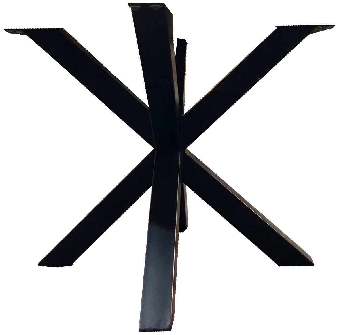 Tischbein SIT, schwarz, B:85cm H:72cm T:85cm, Tischbeine, Tischbein, sternförmig