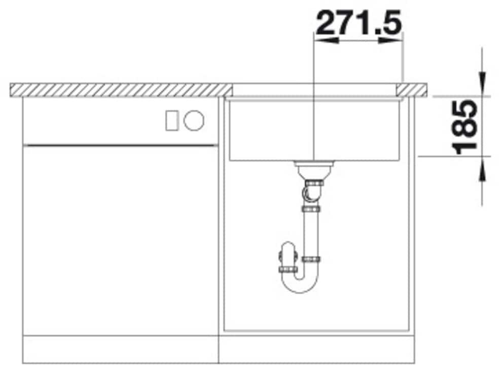 Blanco Küchenspüle »SUBLINE 500-U« 1 Stk. tlg. erhältlich in mehreren Farben