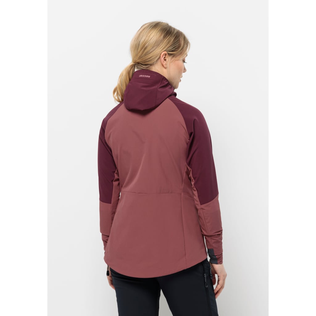 Jack Wolfskin Softshelljacke »ALPSPITZE HOODY W«, mit Kapuze