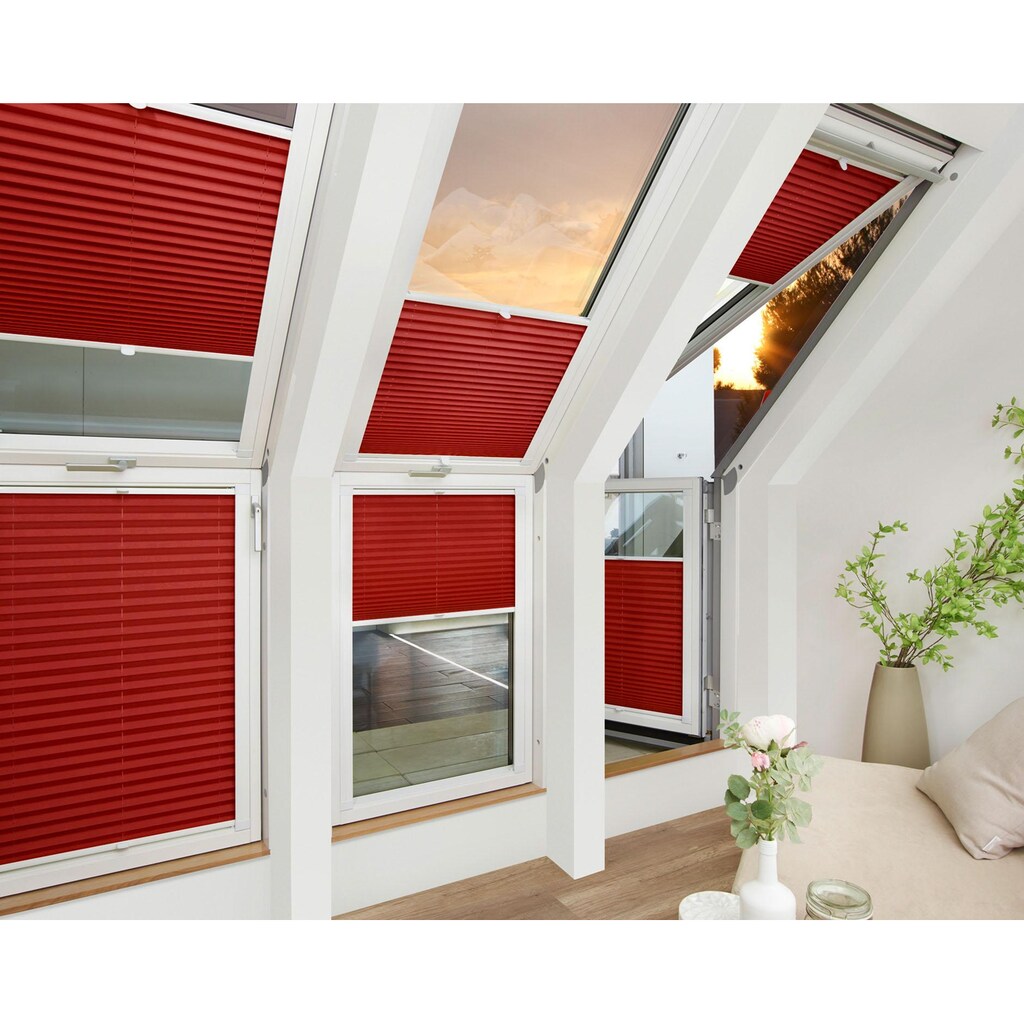 Good Life Dachfensterplissee nach Maß »Dena«, verdunkelnd, energiesparend, mit Bohren, verspannt