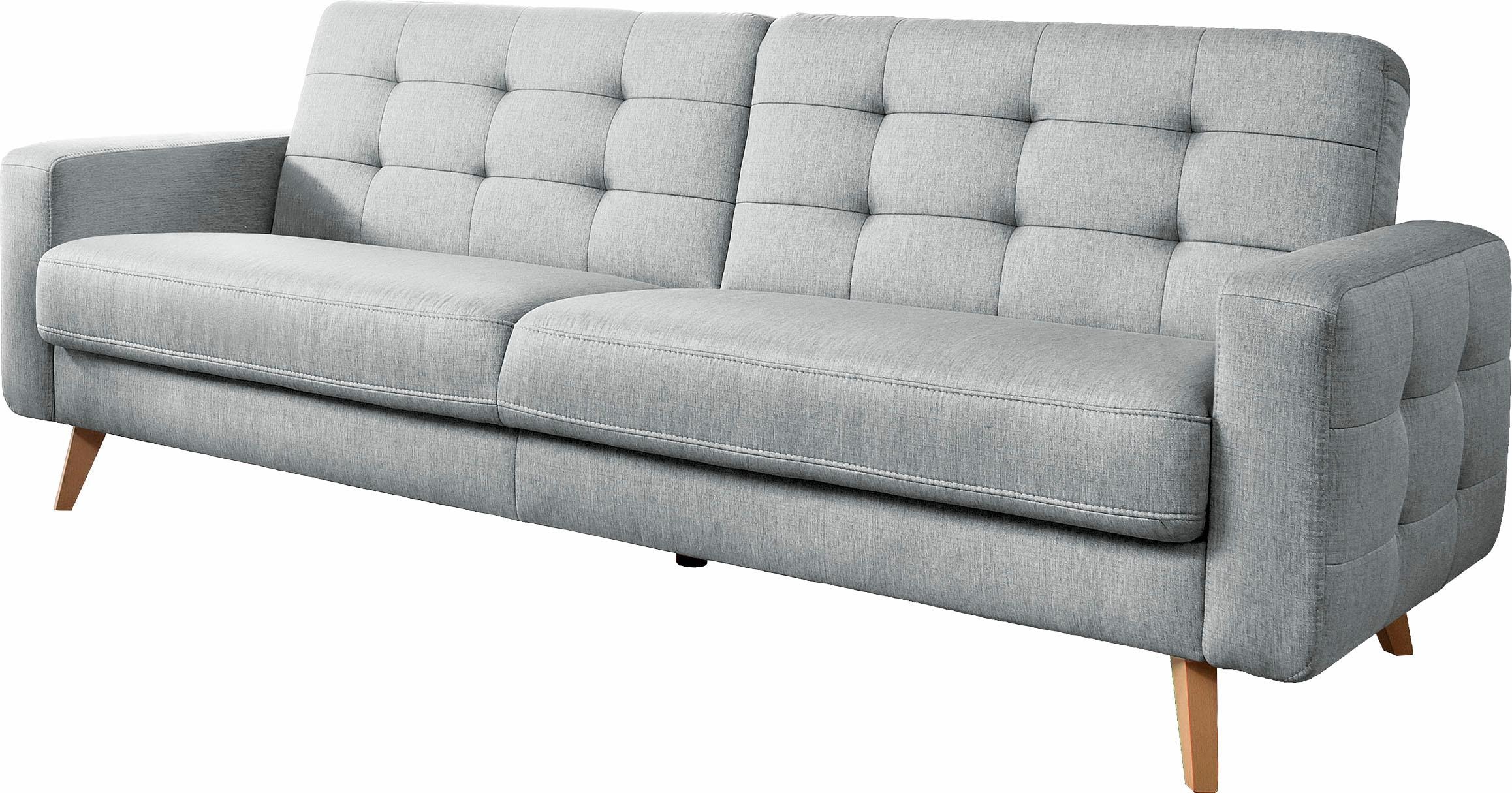 exxpo - sofa fashion 3-Sitzer »Nappa, Schlafsofa, bequem, zeitloses Design, L-Form« tolle Detailverarbeitung, mit Bettfunktion und Bettkasten