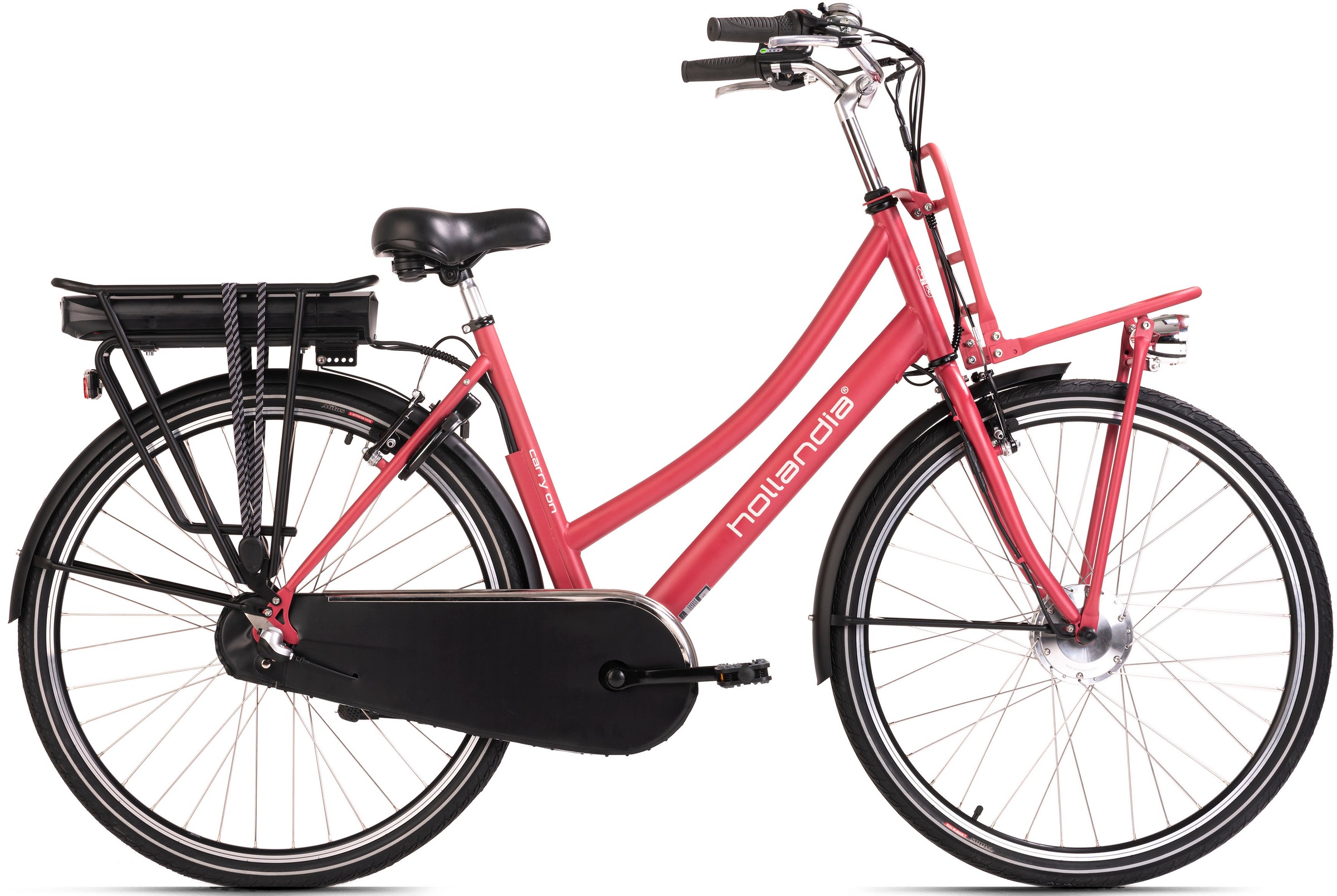 E-Bike „Carry On“, 3 Gang, Shimano, Nexus, Frontmotor 250 W Himbeer 28 Zoll (71,12 cm) 54 cm – 28 Zoll (71,12 cm)