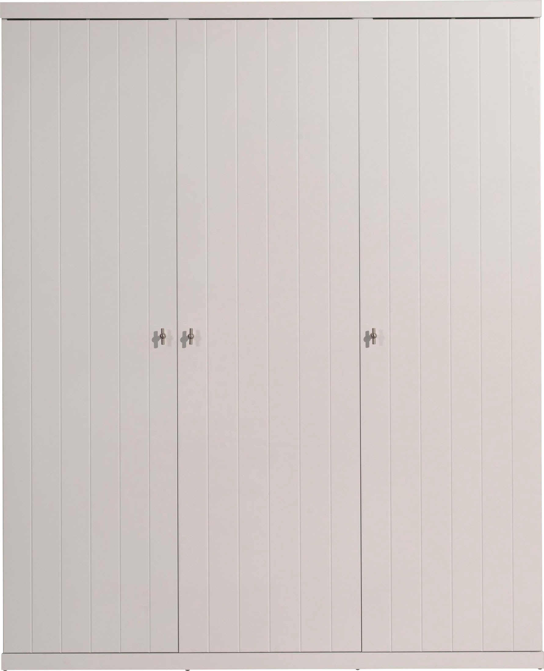 Vipack Kleiderschrank, (Made in Europe), Kleiderschrank mit 3 Türen, bietet viel Stauraum, Ausf. Weiß lackiert