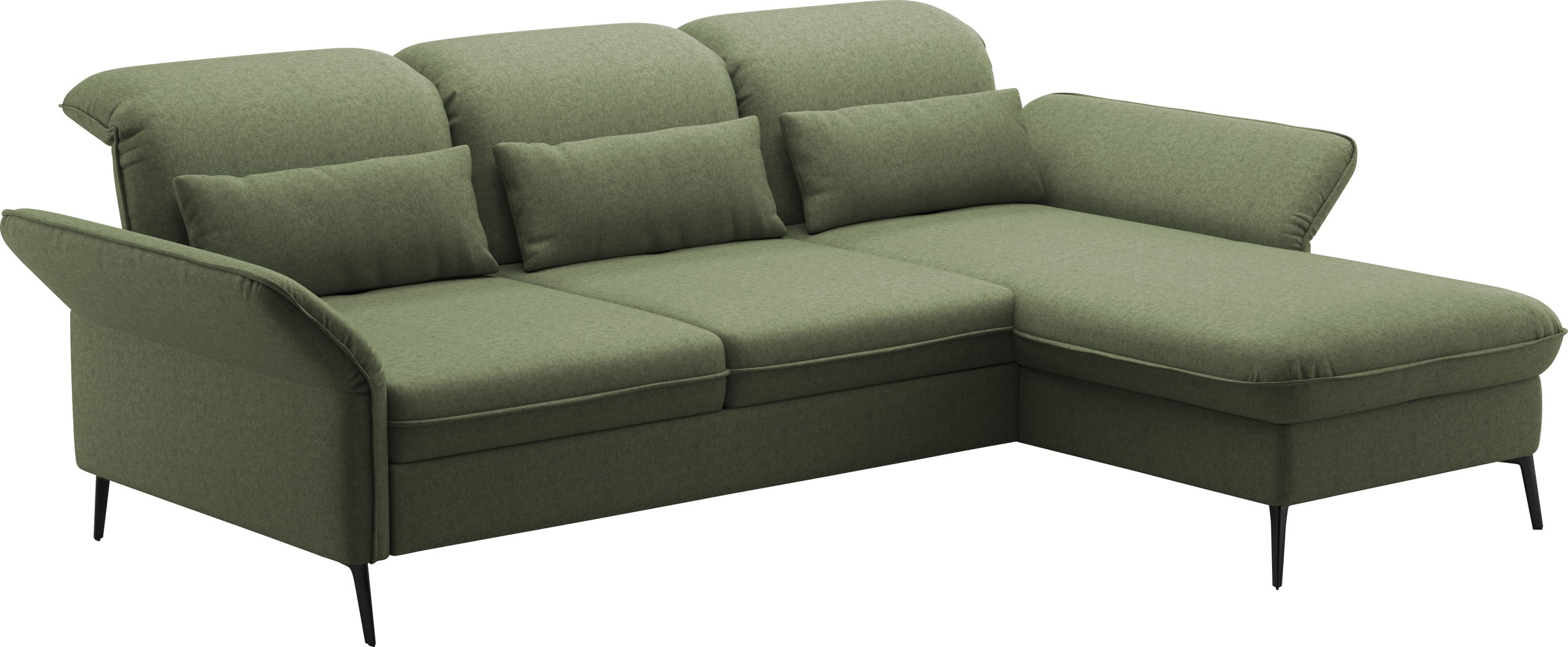 sit&more Ecksofa »Emely, inkl. Sitztiefenverstellung«, wahlweise mit Bettfunktion,Bettkasten,Kopf- & Armteilverstellung