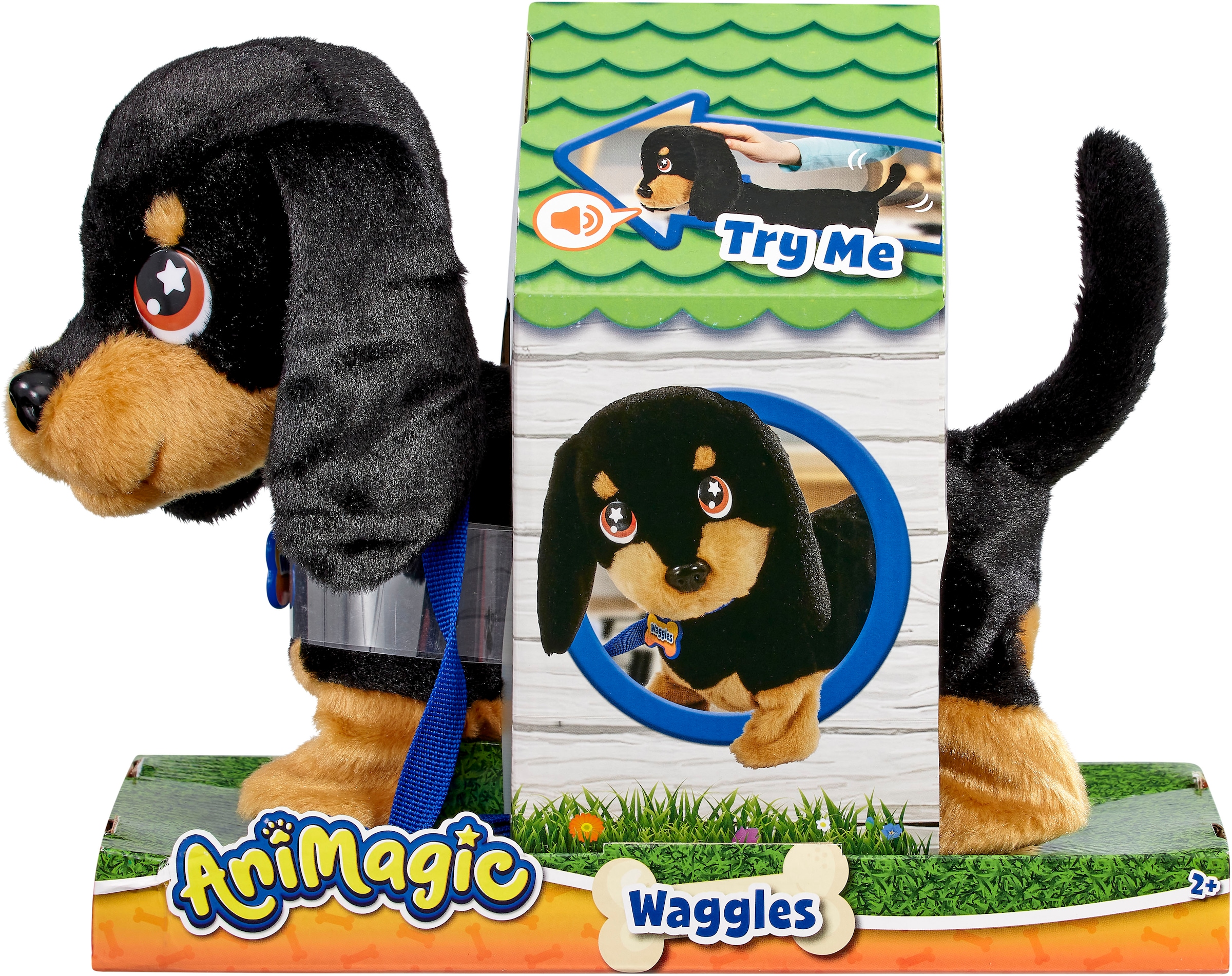 Goliath® Plüschfigur »Animagic Dackel«, mit Funktionen