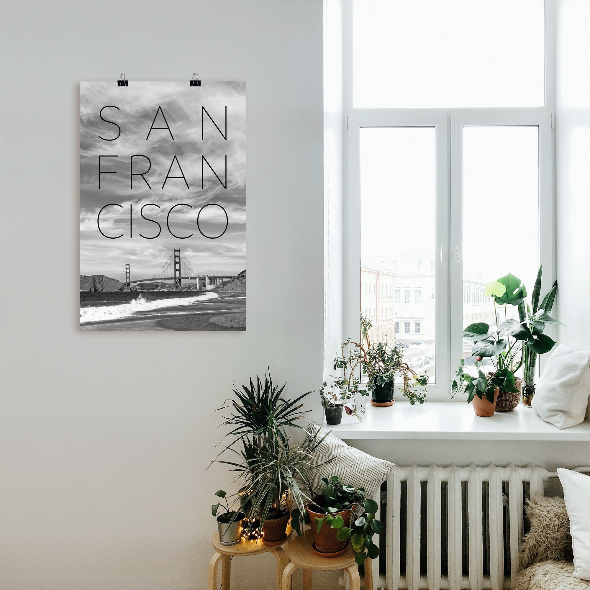 Artland Poster "Golden Gate Bridge & Baker Beach", San Francisco, (1 St.), günstig online kaufen