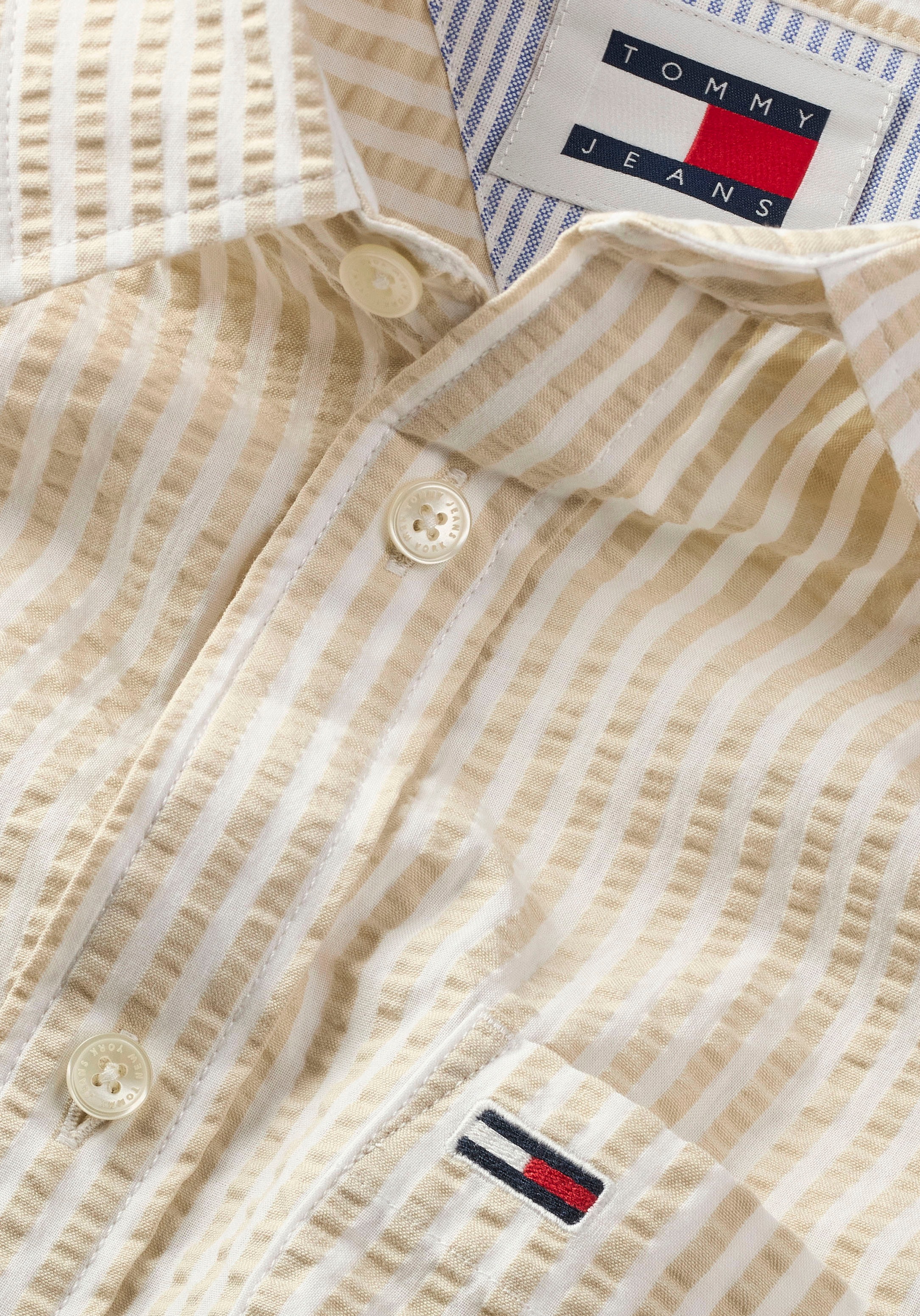 Tommy Jeans Kurzarmhemd »TJM REG STRIPE SEERSUCKER SHIRT«