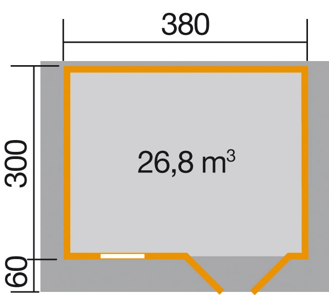 weka Gartenhaus »136 Gr.1«