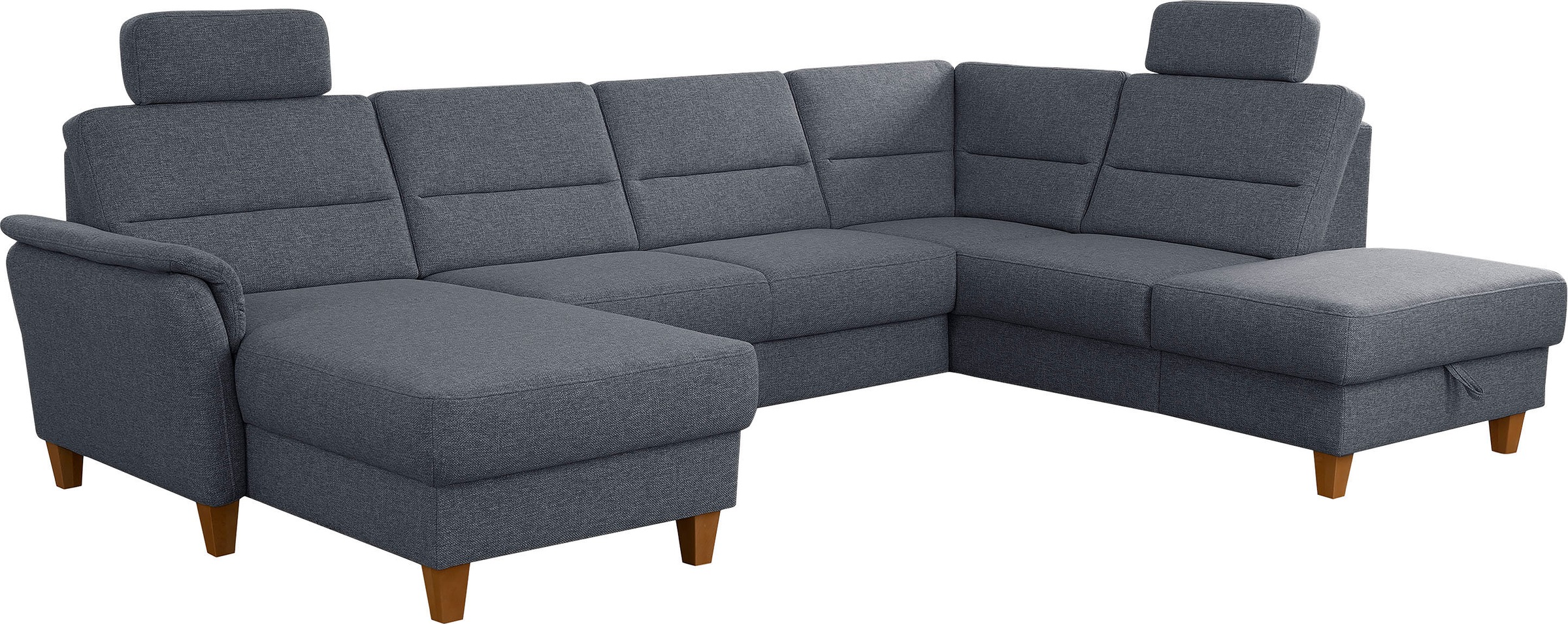 Home affaire Wohnlandschaft »Palmera U-Form, B: 308 cm« optional Bettfunkti günstig online kaufen