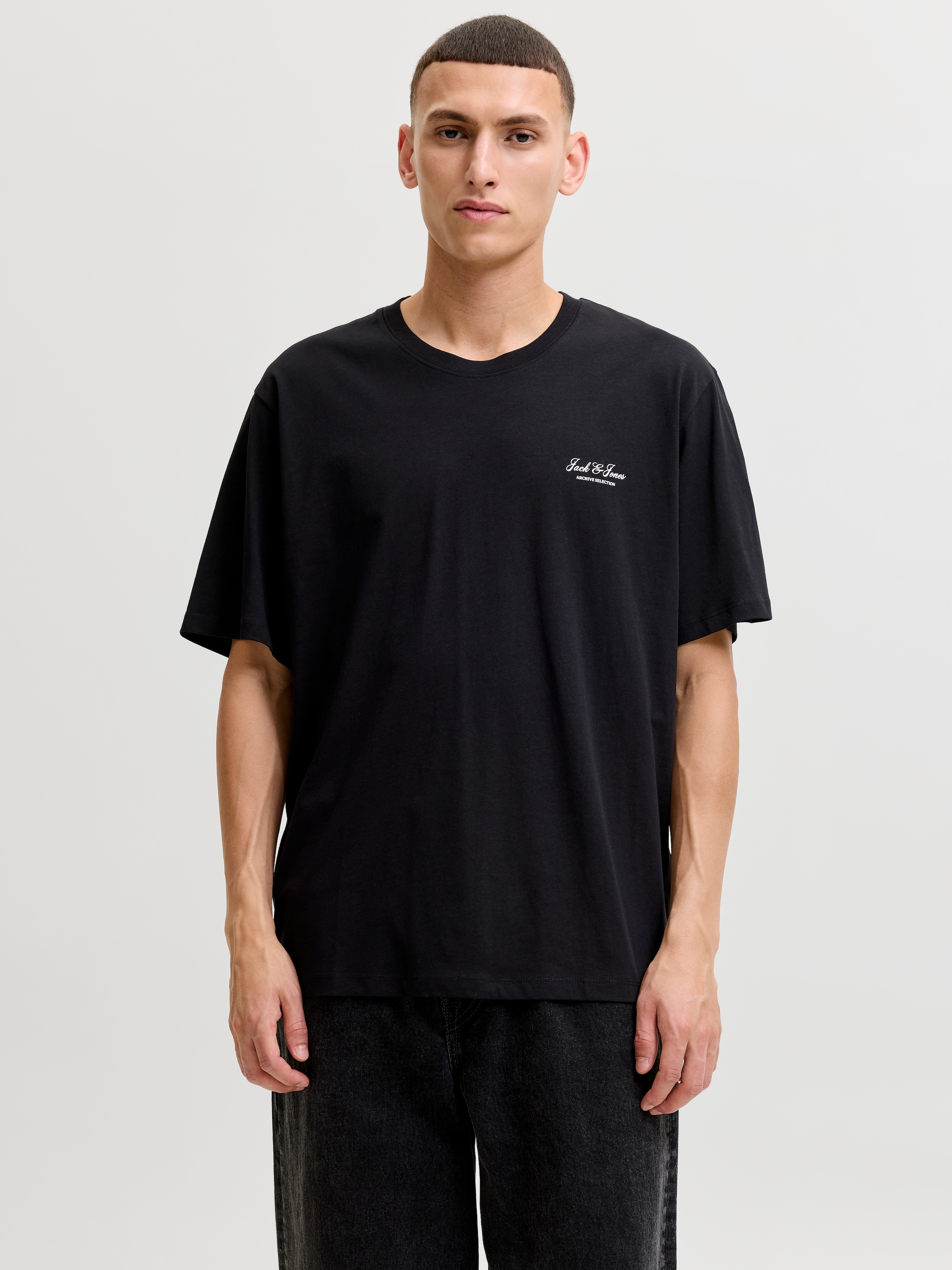 Jack & Jones T-Shirt »JJEARCHIVE GRAPHIC TEE SS O-NECK 3PK MP« Packung, 3 Baumwolle, relaxed fit