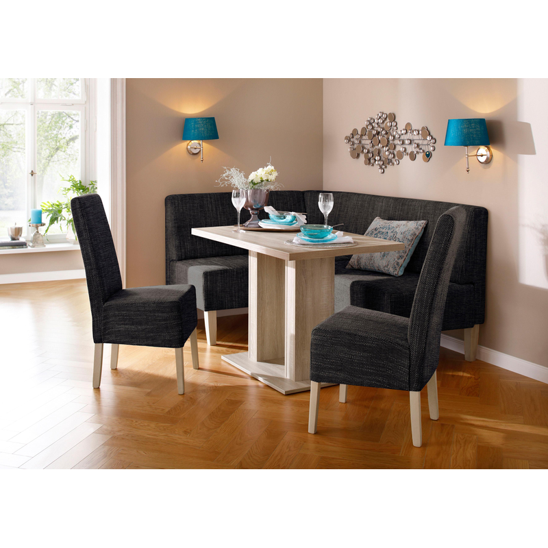 HOME AFFAIRE Eckbankgruppe »Hellen« Set, 4 Stk. tlg. im rustikalen Landhausstil mocca +