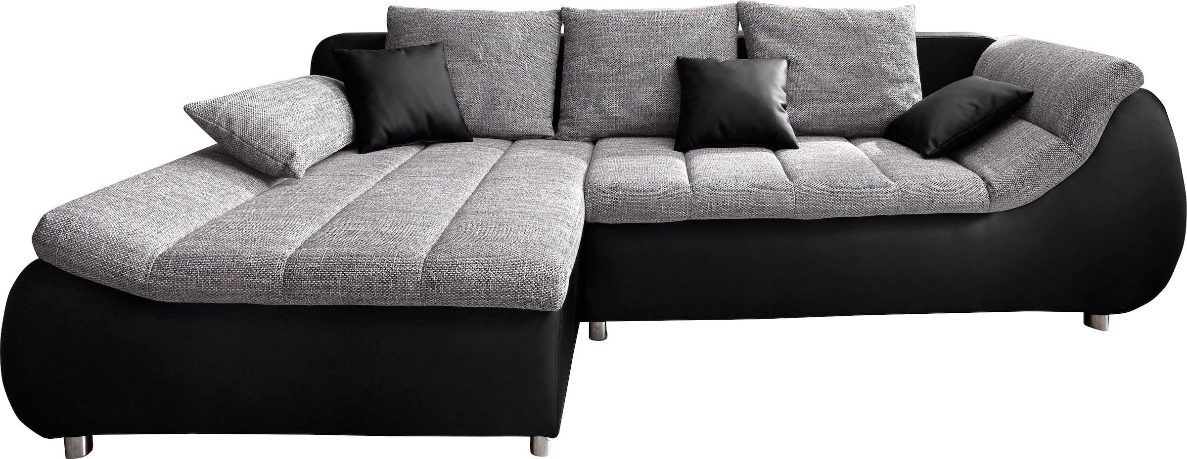 INOSIGN Ecksofa »Imola, bequem, aktuelle Steppung im Sitz, L-Form, Breite 2 günstig online kaufen