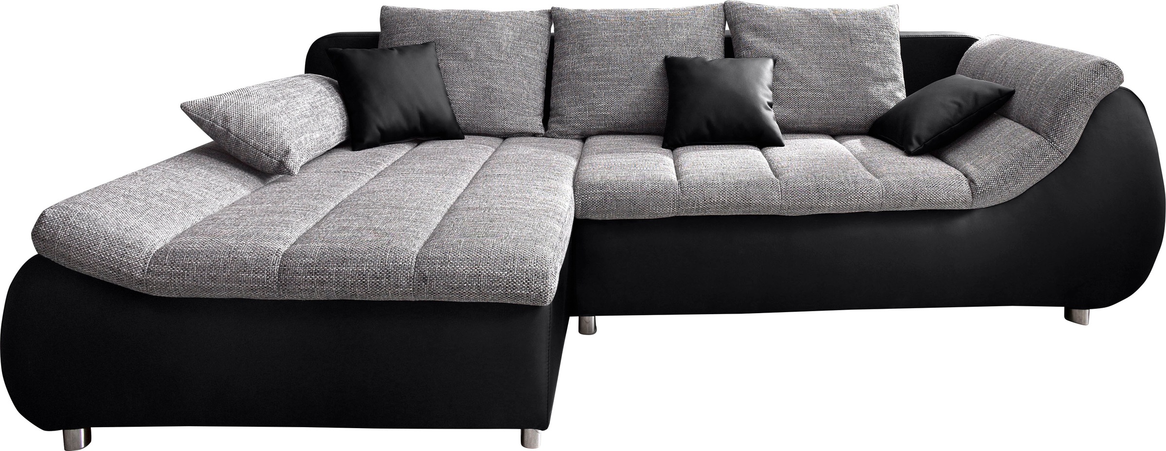 INOSIGN Ecksofa »Imola elegant und bequem, aktuelle Steppung im Sitz, L-For günstig online kaufen