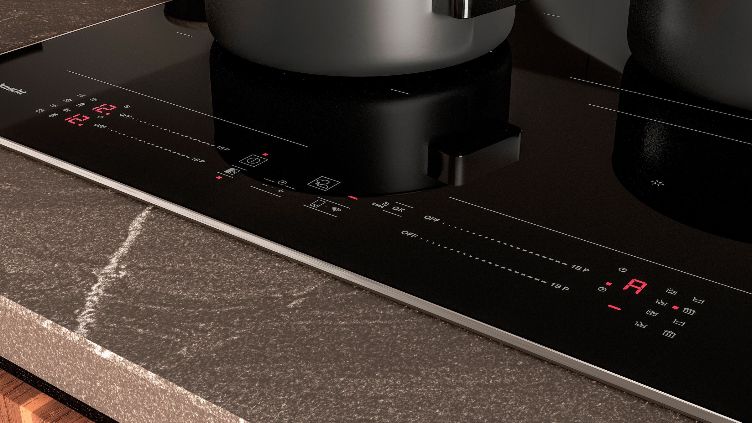 BAUKNECHT Flex-Induktions-Kochfeld »BS 5860F CPAL«, CleanProtect – mühelose Reinigung nur mit Wasser