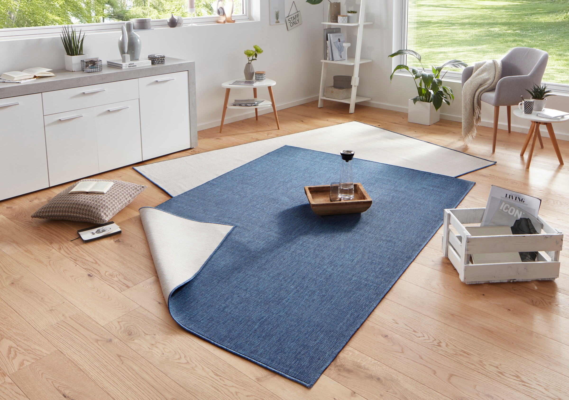 NORTHRUGS Teppich »Miami Wendeteppich«, rechteckig, 5 mm Höhe, In-& Outdoor günstig online kaufen