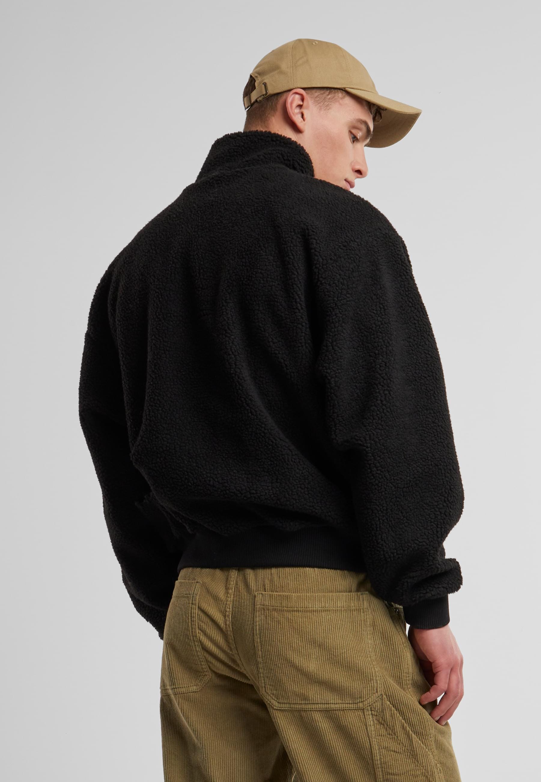 URBAN CLASSICS Kapuzensweatshirt »Urban Classics Oversized Teddy Troyer«, 1 Stk.
