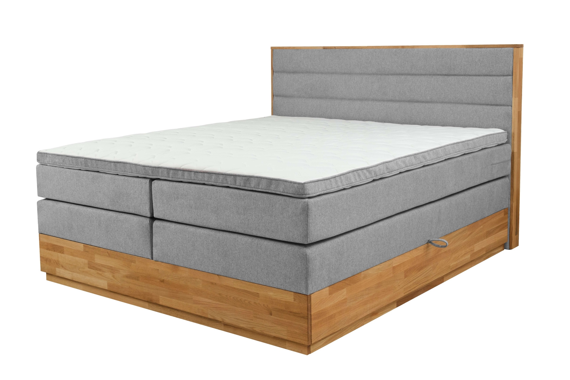 Home affaire Boxspringbett »Evelina, Doppelbett, Polsterbett, Komfortbett, 160 & 180 cm« inkl. 6 cm Topper, zwei Bettkästen, Taschen-Federkernmatratze in H3