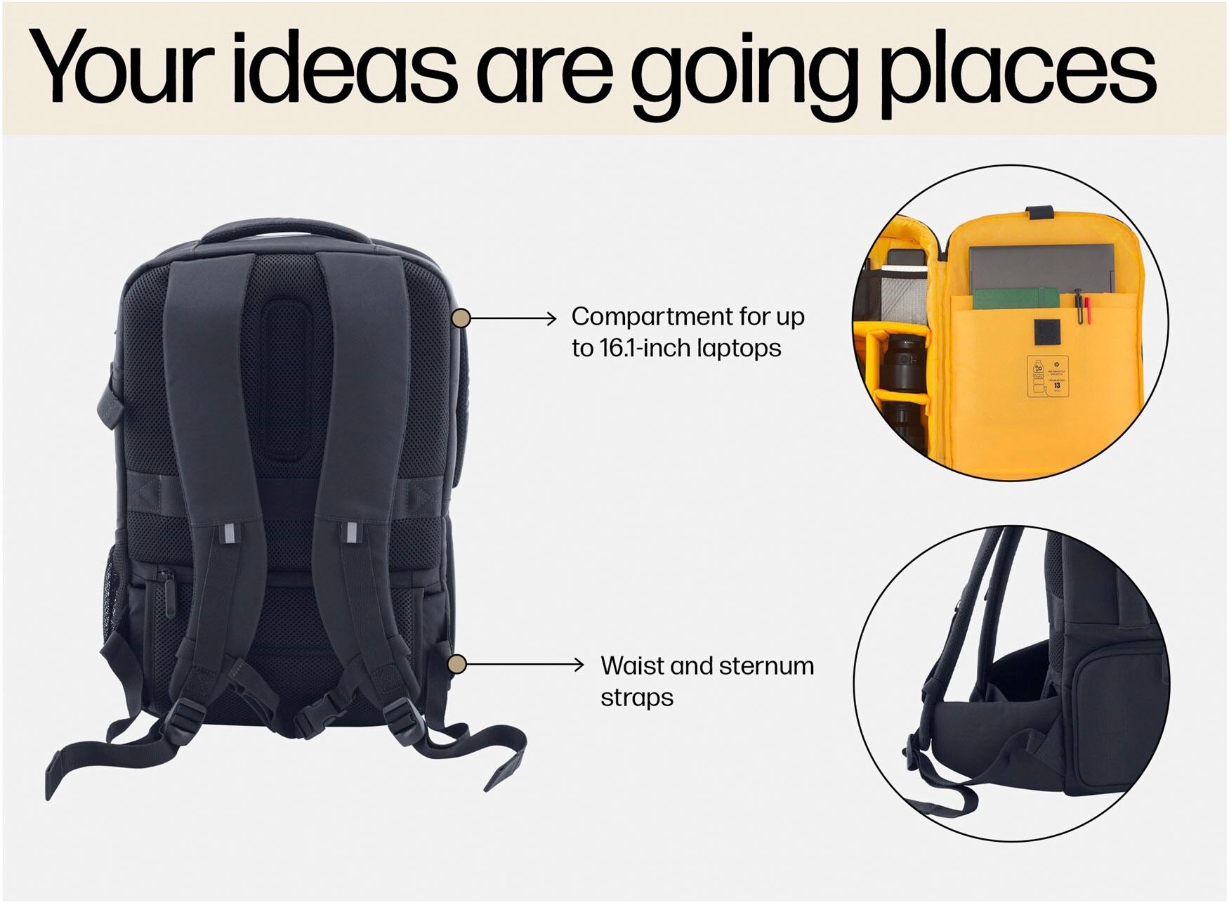 HP Notebook-Rucksack »Creator 16.1 (40.8 cm) Laptop Backpack«, (1 tlg.)