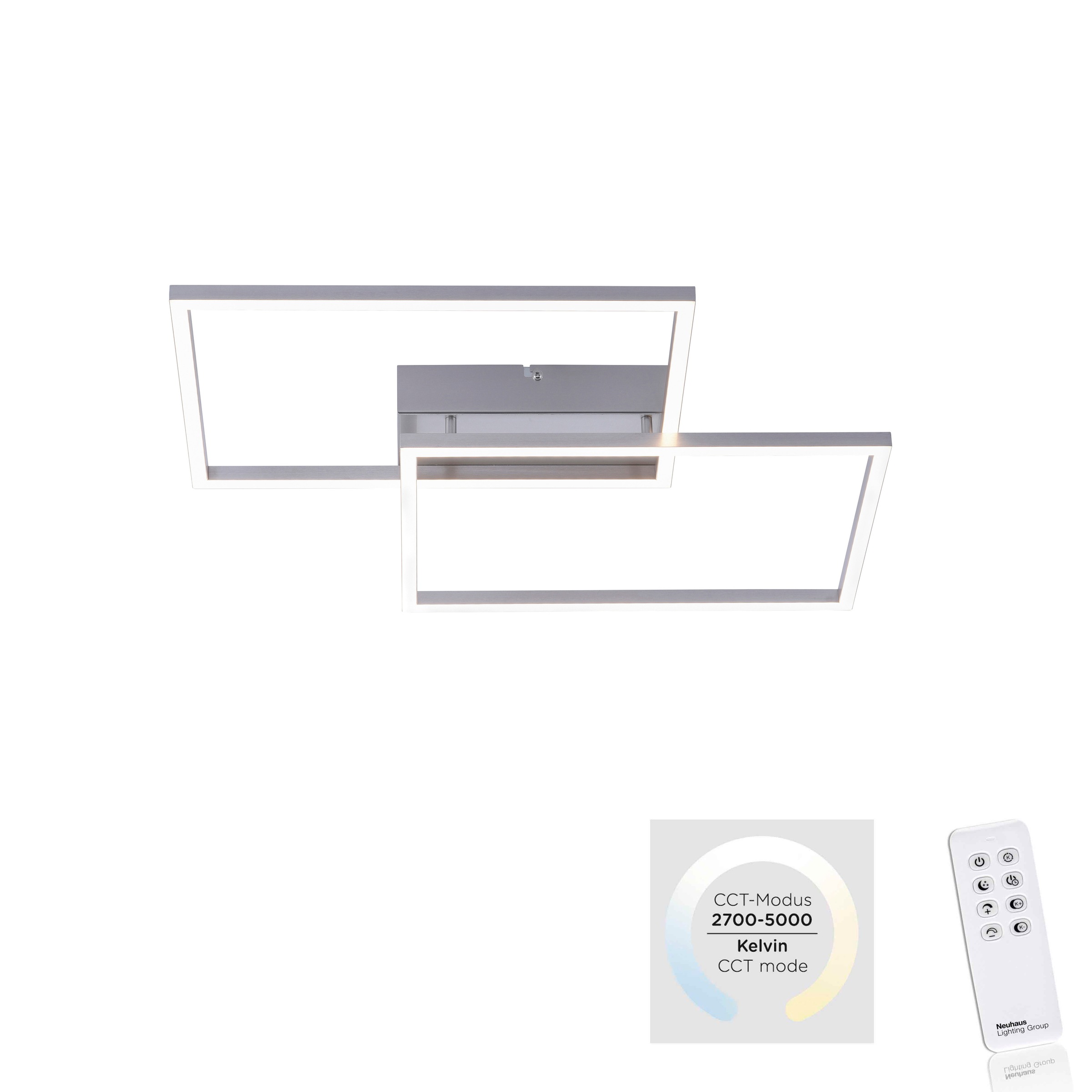 JUST LIGHT Deckenleuchte »IVEN«, 2 flammig, Leuchtmittel LED-Board   LED fe günstig online kaufen