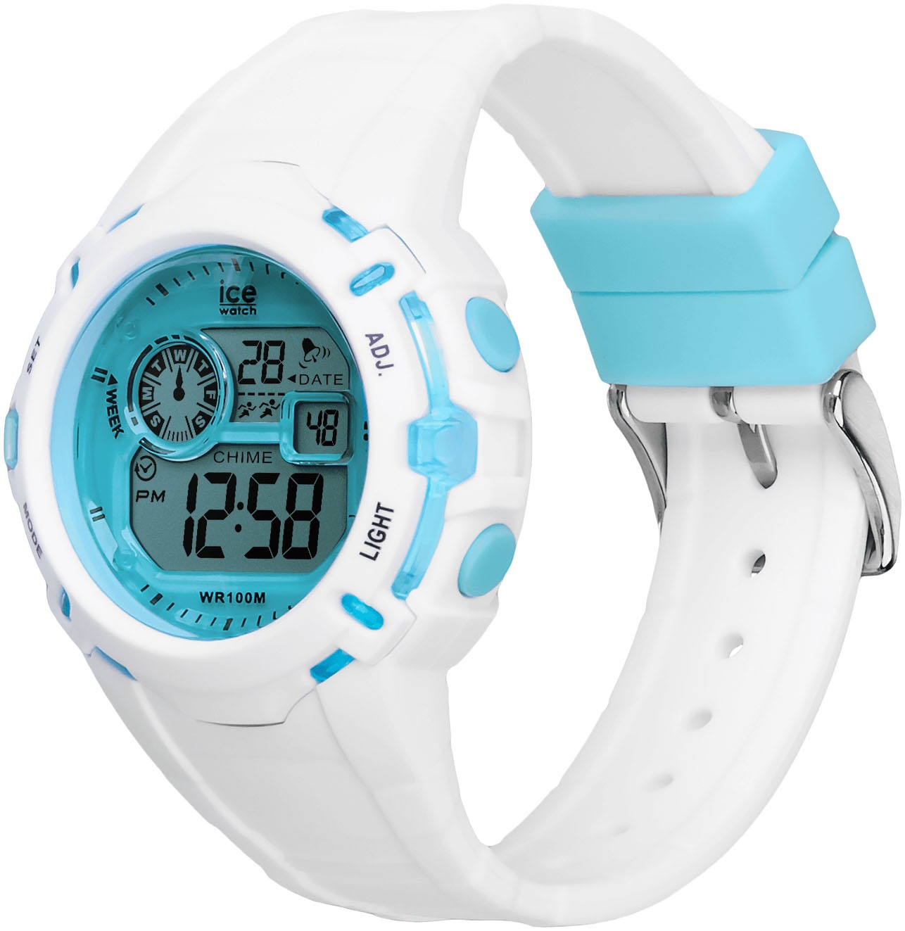 ice-watch Chronograph »ICE digit explorer - Small«, Quarz,Armbanduhr,Kinderuhr,Lernuhr,Geburtstag,Schulanfang,Geschenkidee
