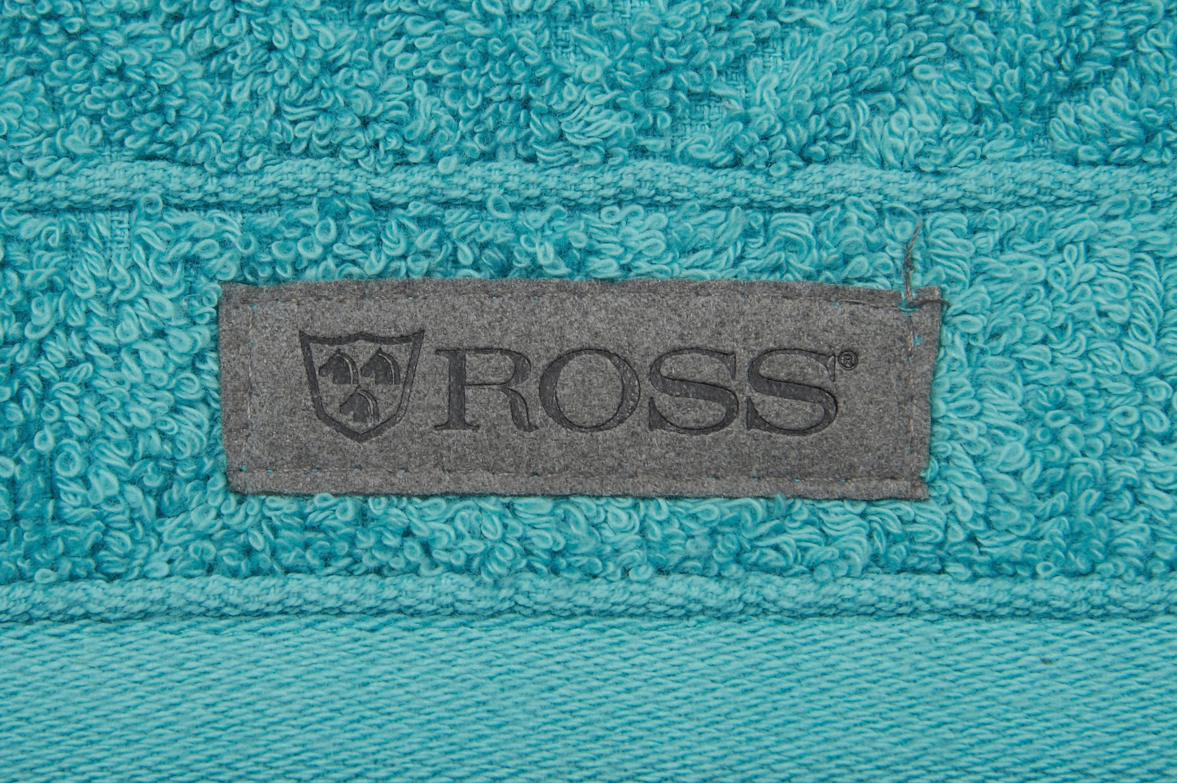 ROSS Gästehandtuch »Smart«, (6 St.), Uni-Rippe mit Velourslabel
