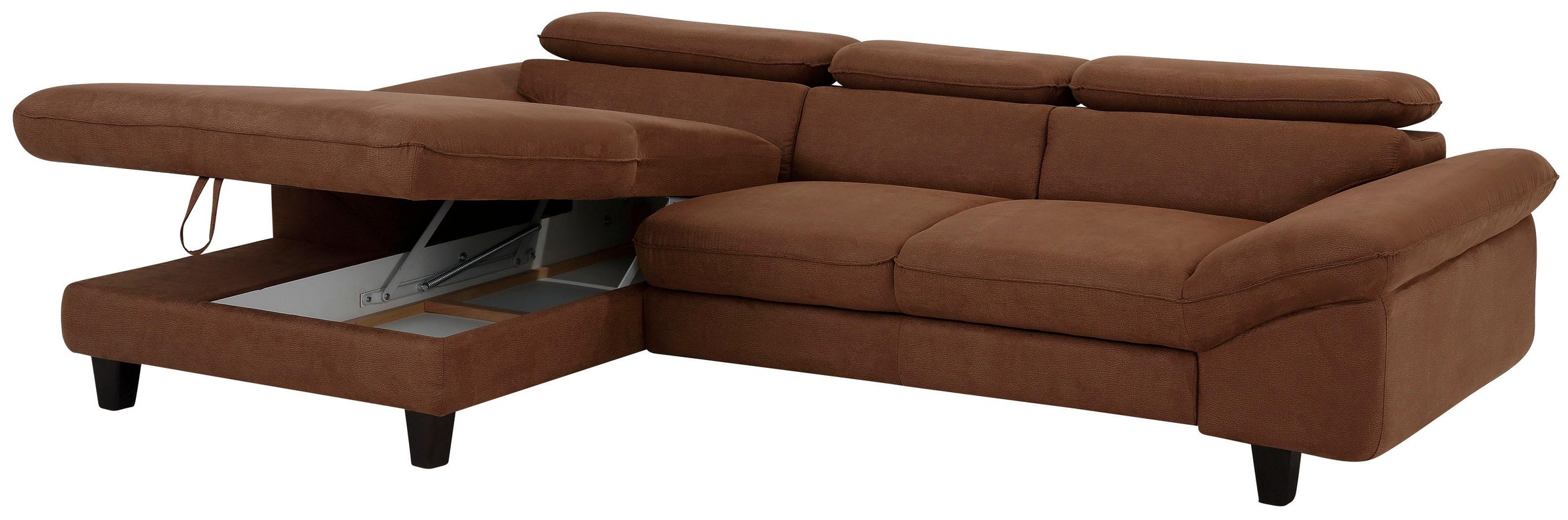 Home affaire Ecksofa »Pilot L-Form«, mit Kopfteilverstellung, optional Bettfunktion und Bettkasten