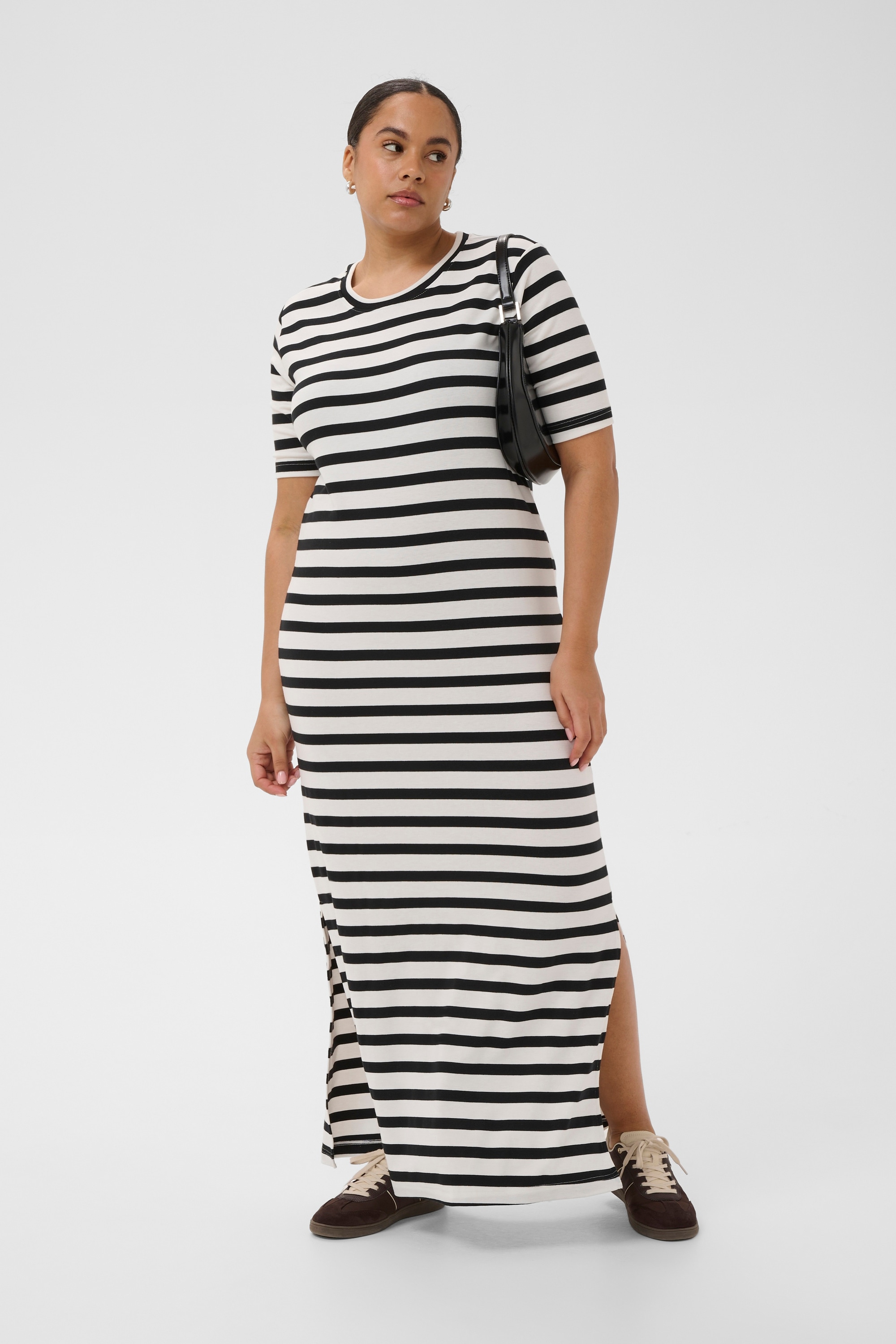 KAFFE Curve Midikleid »Damen Kleid KChellen«