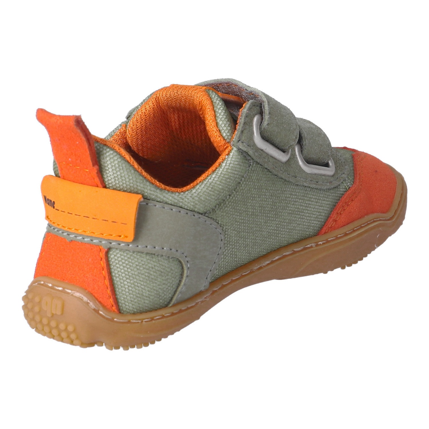 qnuffs Barfußschuh »Erle«  Klettschuh, Halbschuh, Sneaker mit Kontrastbesätzen