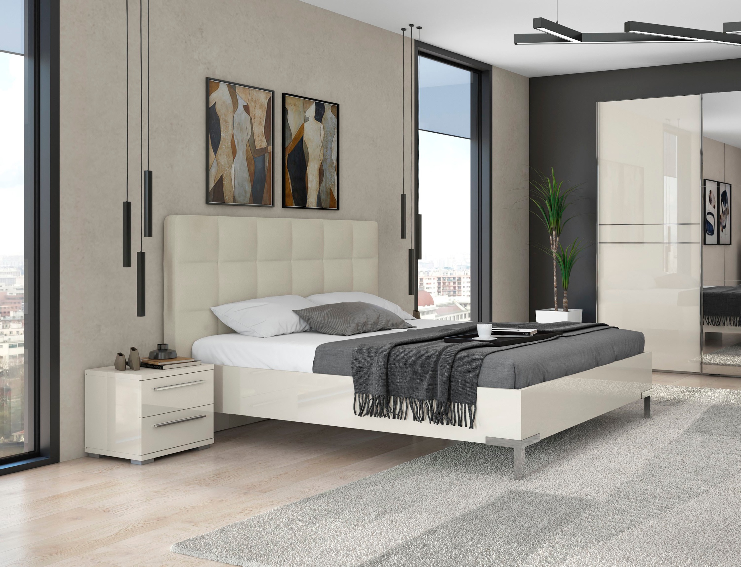 Places of Style Bett »Piano, Liegefläche 160x200 oder 180x200cm, FSC-zertif günstig online kaufen
