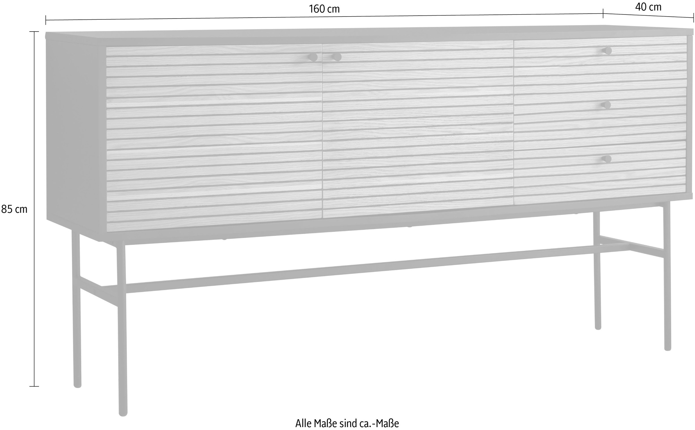 SalesFever Sideboard, Kommode im Scandi Design