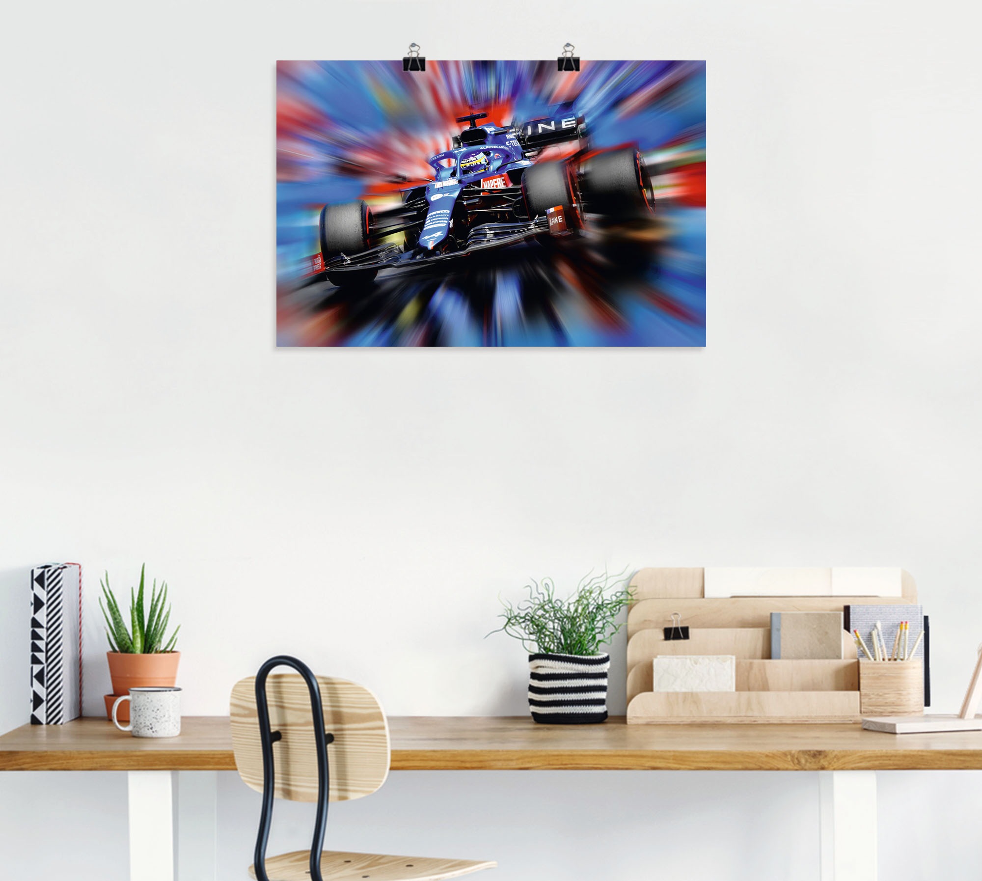 Artland Wandbild »Fernando Alonso - Spanien«, Auto, (1 St.), als Leinwandbild, Poster in verschied. Größen