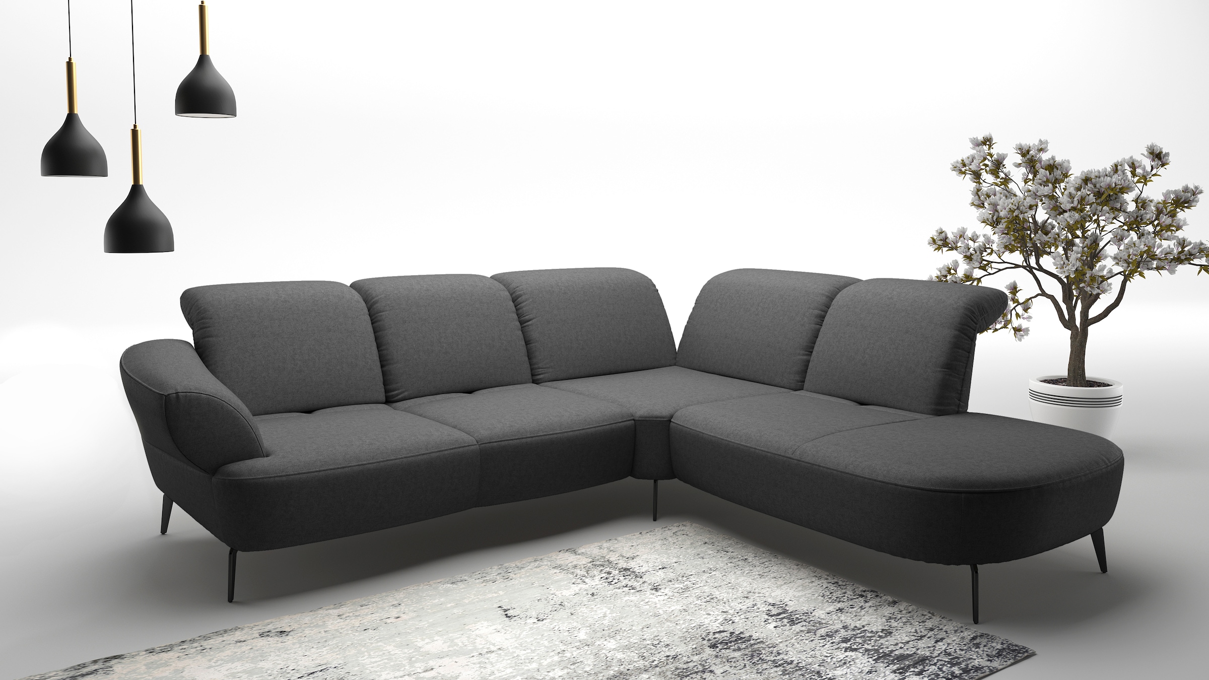 sit&more Ecksofa »Dance, L-Form, inkl. Sitztiefenverstellung« inkl. Click&S günstig online kaufen