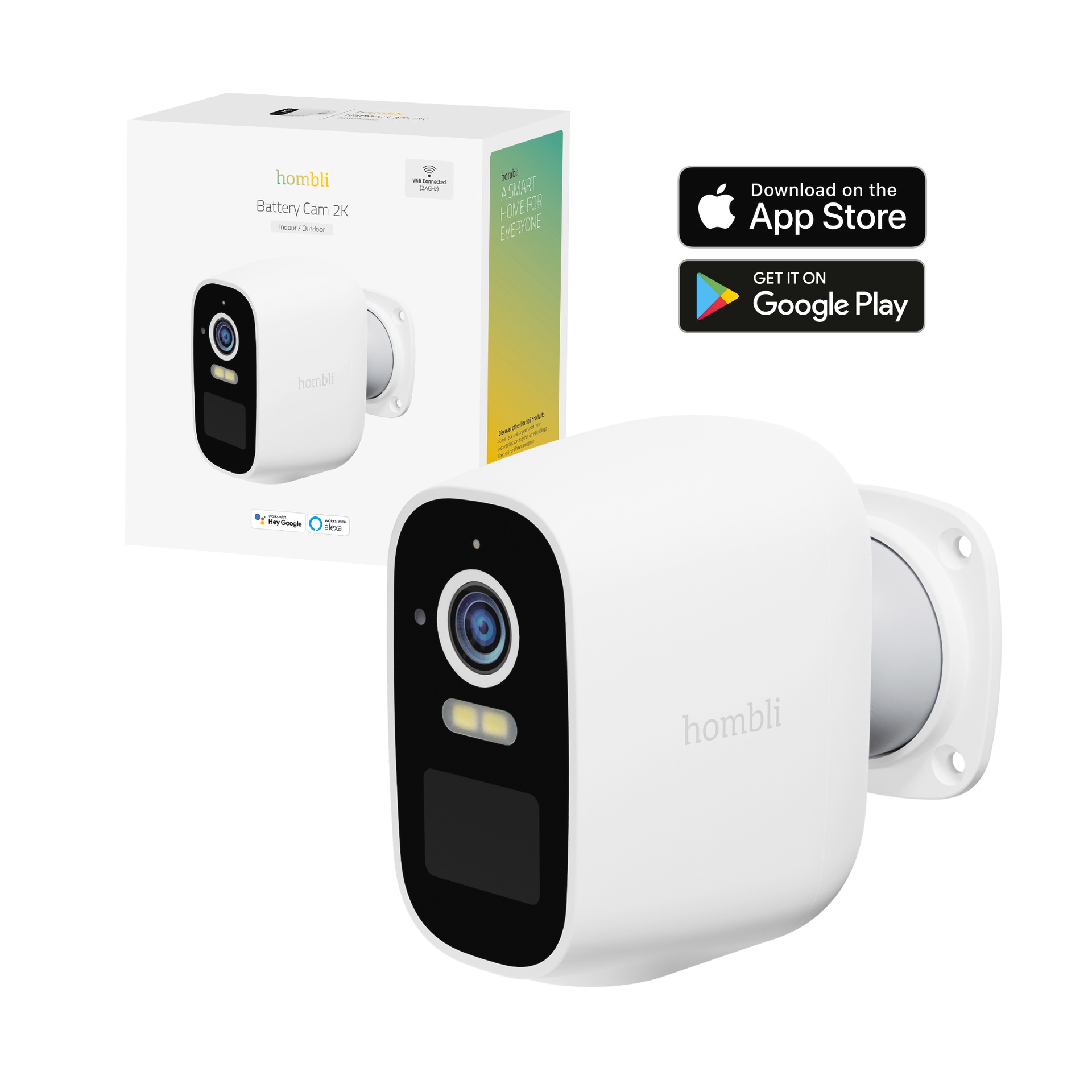 Hombli Überwachungskamera »Battery Cam 2K« Außenbereich
