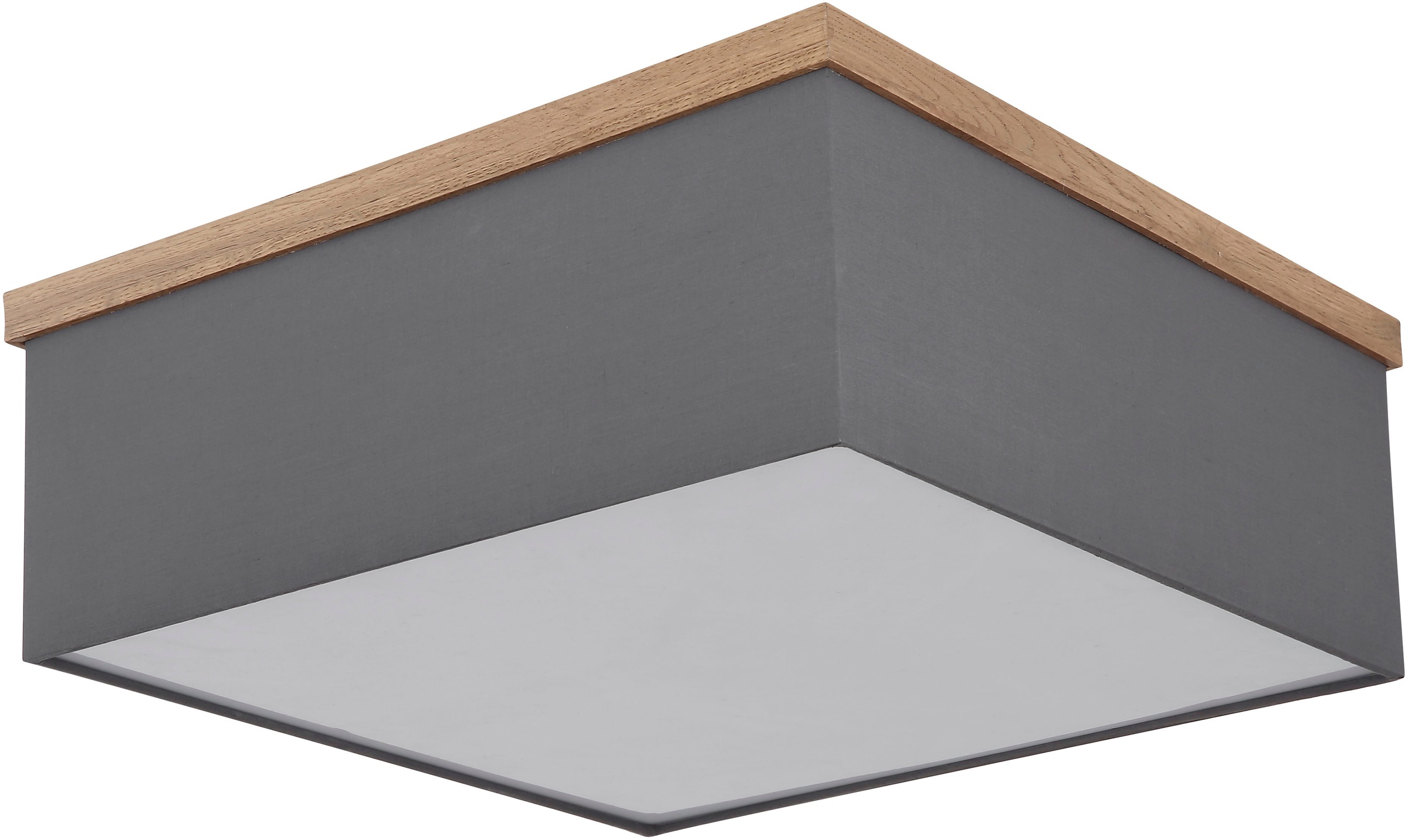 GLOBO LIGHTING Deckenleuchte »OSSI« E27 1 Stk. Deckenleuchte für Wohn- & Esszimmer schwarz Holz