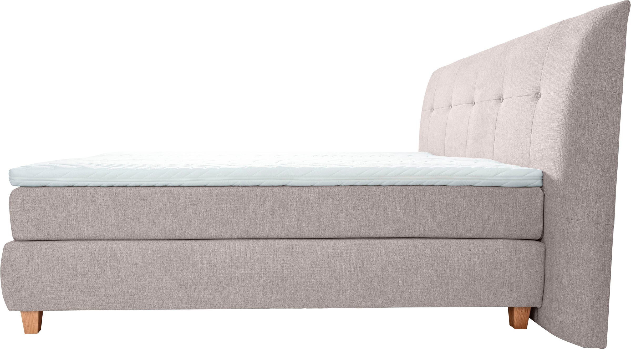 alina Boxspringbett »Luella«, ADA trendline Boxspringbett, inkl. Matratze und Viscoschaum-Topper