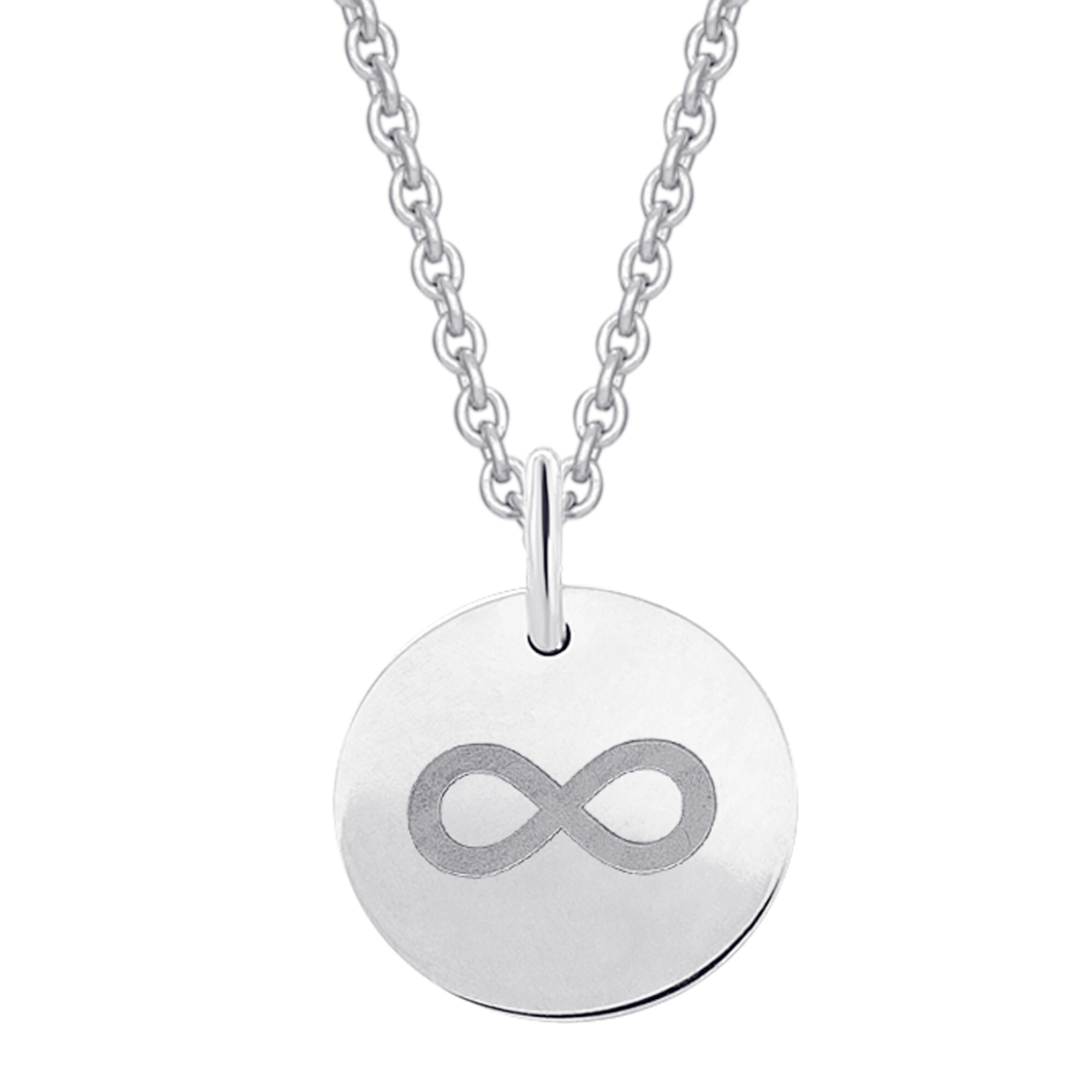ONE ELEMENT Kettenanhänger »unendlich Anhänger aus 333 Weißgold Ø 11 0 mm« Damen Gold Schmuck unendlich