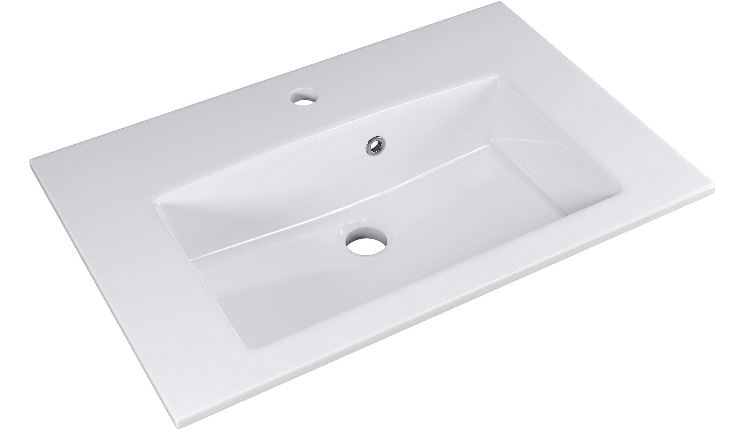 Saphir Badmöbel-Set »Trentino 2-tlg Mineralmarmor-Waschtisch,Spiegelschrank mit LED-Leuchte« 3 Stk. tlg.