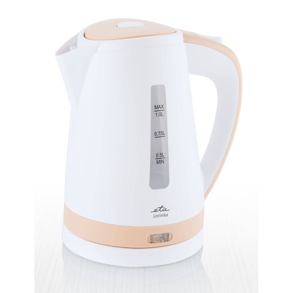 eta Wasserkocher »LORINKA Beige ETA659990010«, 1 l, 2200 W