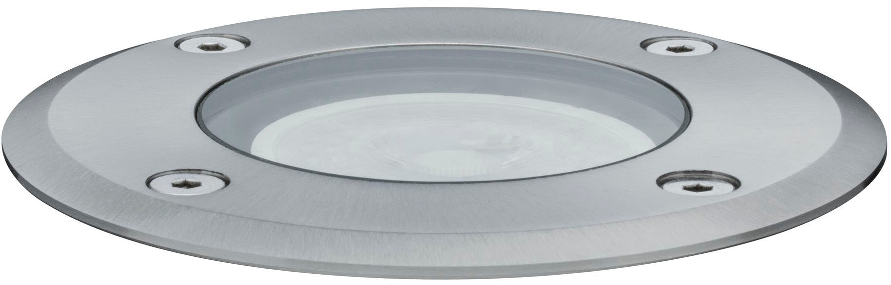 Paulmann LED Einbauleuchte »Outdoor 230V Boden IP67 rund GU10 3,5W 140x140mm Edelstahl/Metall«, 1 flammig, Leuchtmittel GU10 | LED fest integriert, GU10, IP67