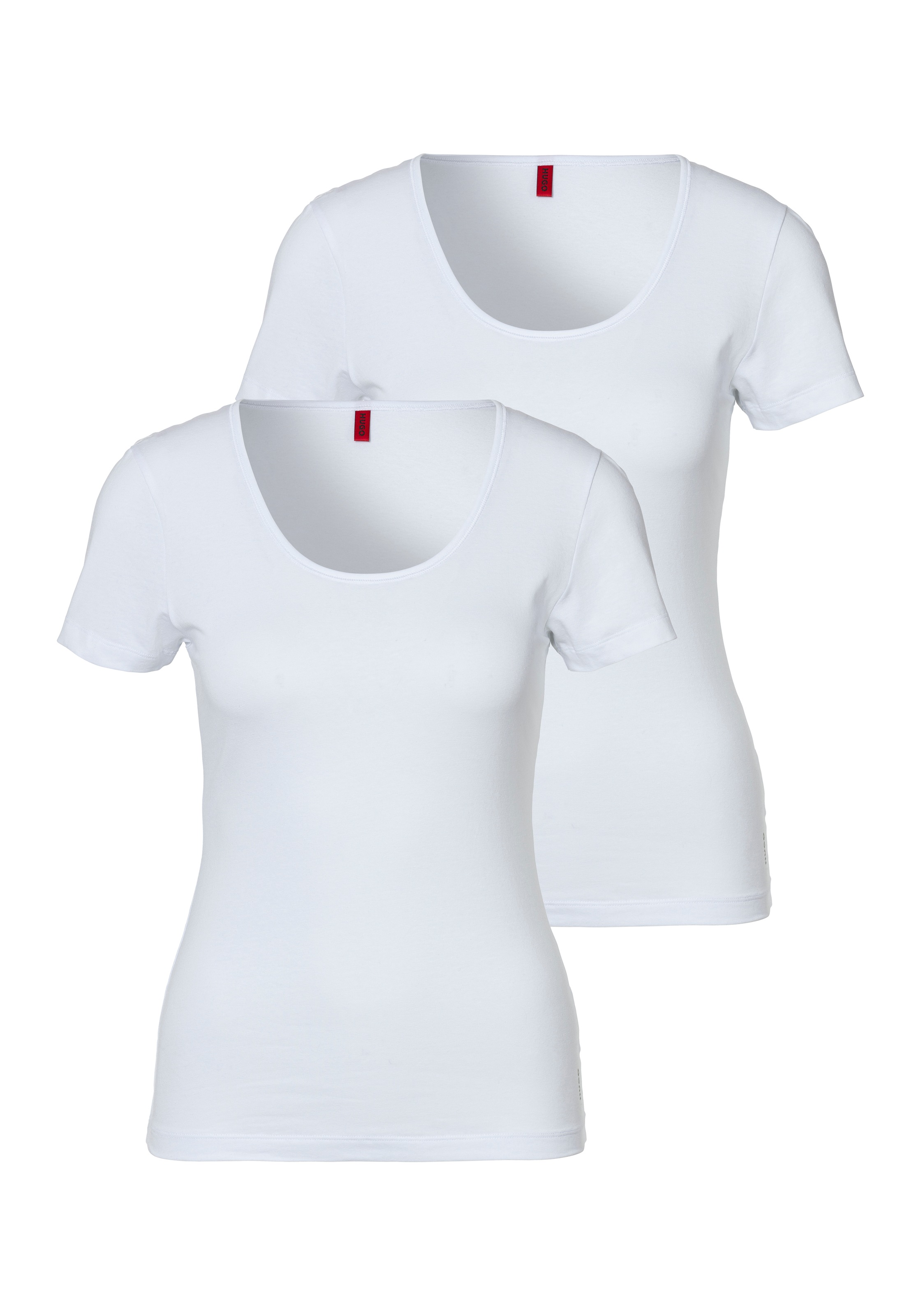 HUGO Underwear T-Shirt »TWIN«, (Packung, 2 tlg., 2er-Pack), mit vertikalem Logodruck