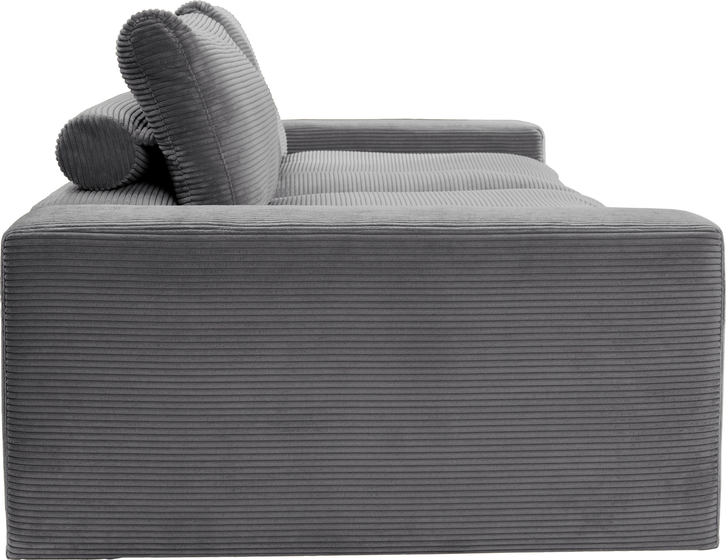 alina Big-Sofa »Sandy«, mit losen Sitz und Rückenkissen, in modernem Cordstoff