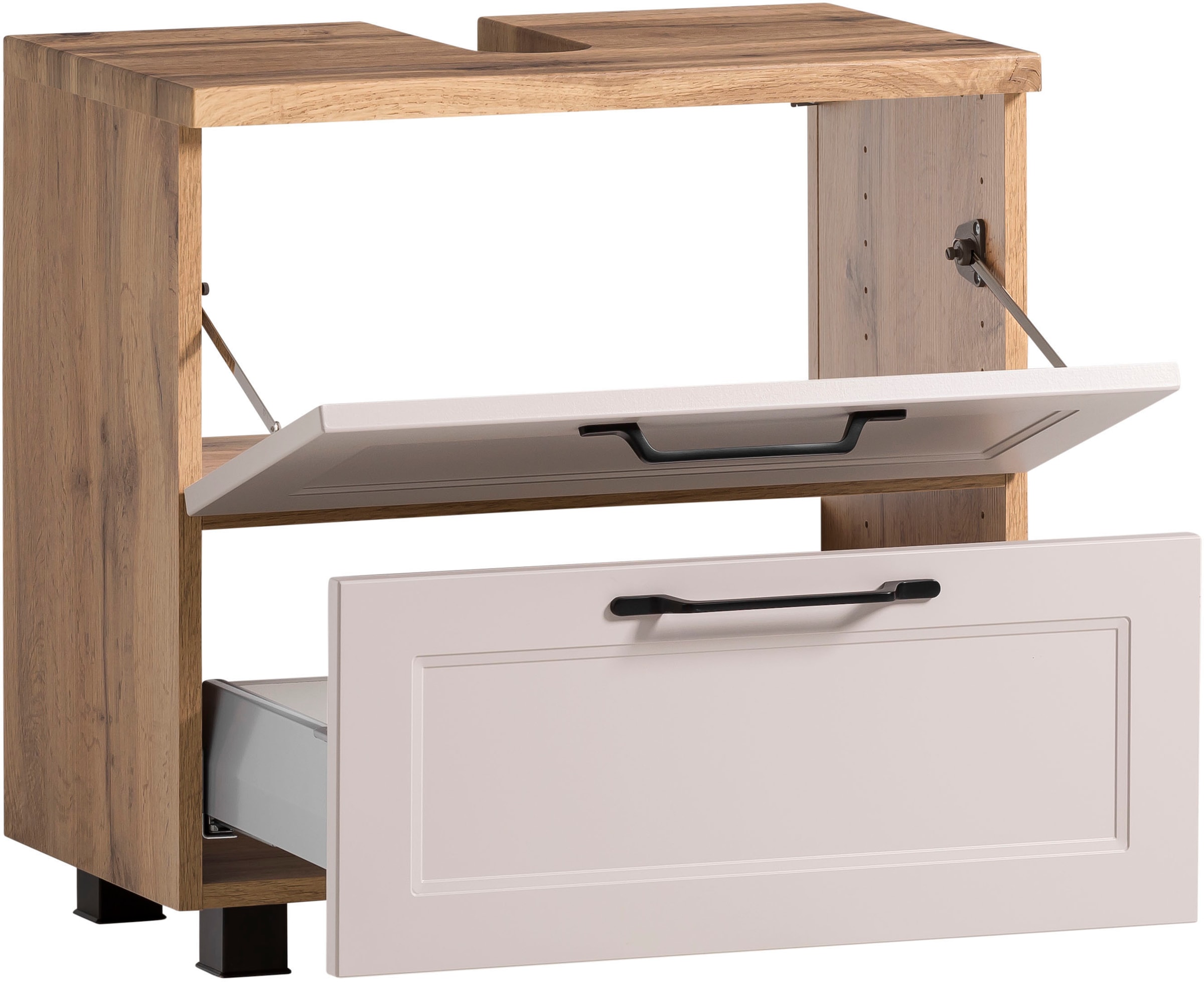 welltime Waschbeckenunterschrank »Lana«, Badmöbel, 2 Schubladen, 60 cm breit