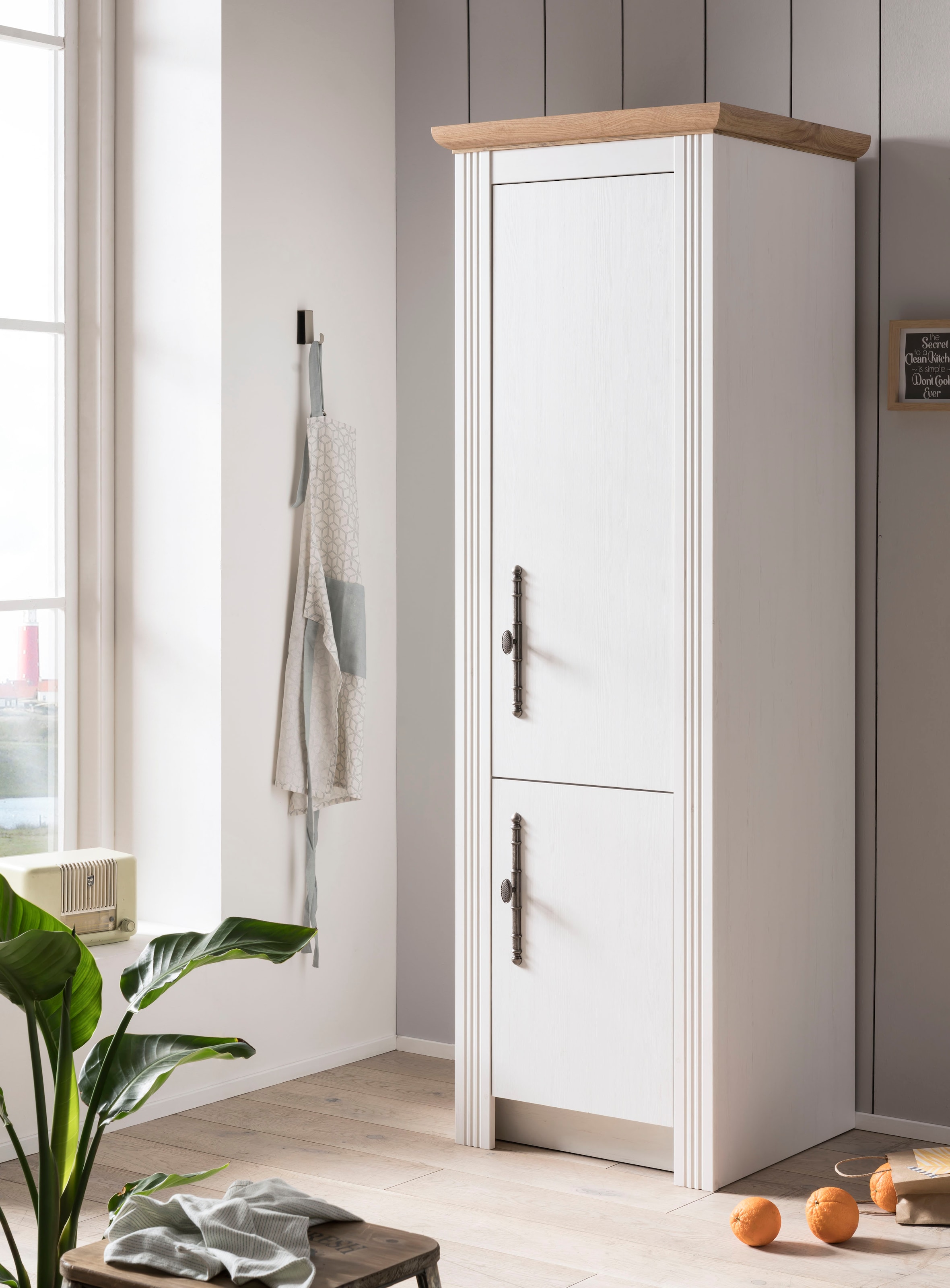 KOCHSTATION Hochschrank »Westminster«, im romantischen Landhausstil, Höhe 202 cm