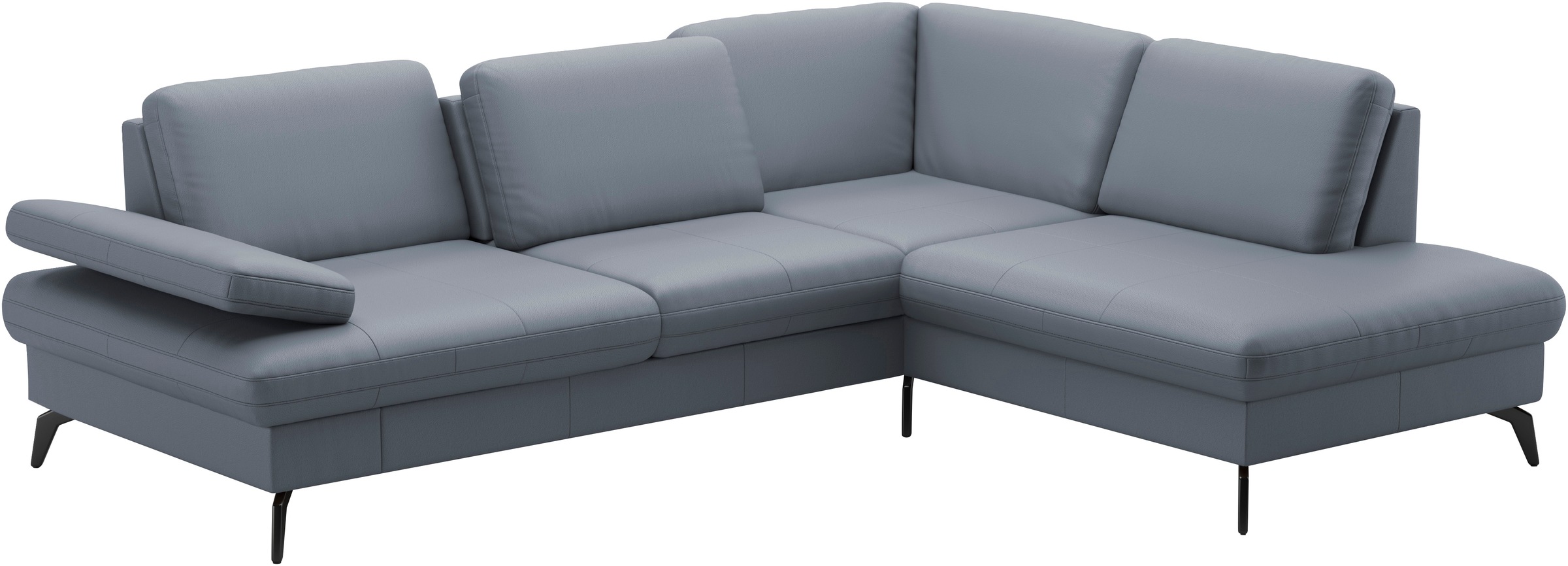 sit&more Ecksofa »Morris L-Form, inkl. Sitztiefenverstellung«, wahlweise mit Armteilverstellung, Bettfunktion & Bettkasten