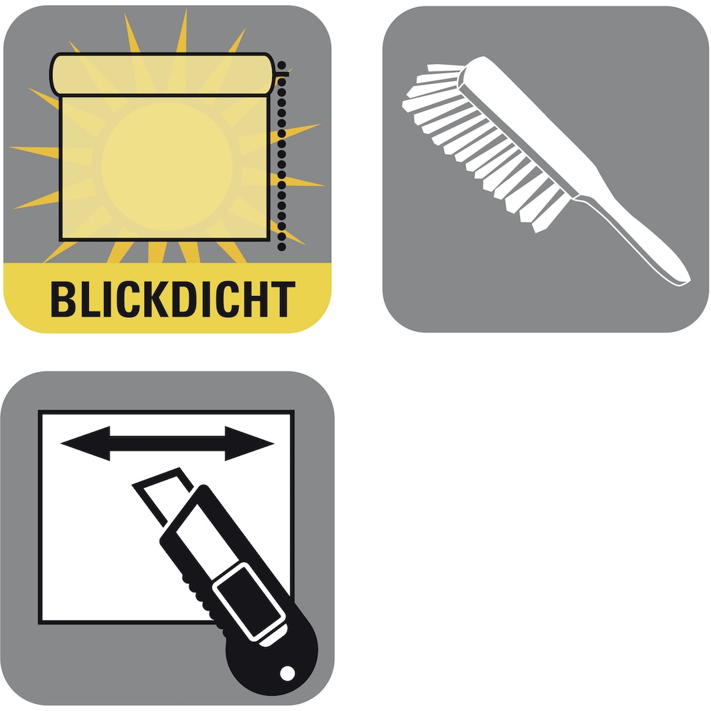 GARDINIA Seitenzugrollo »Uni-Rollo«, Lichtschutz, 1 Stück, im Fixmaß