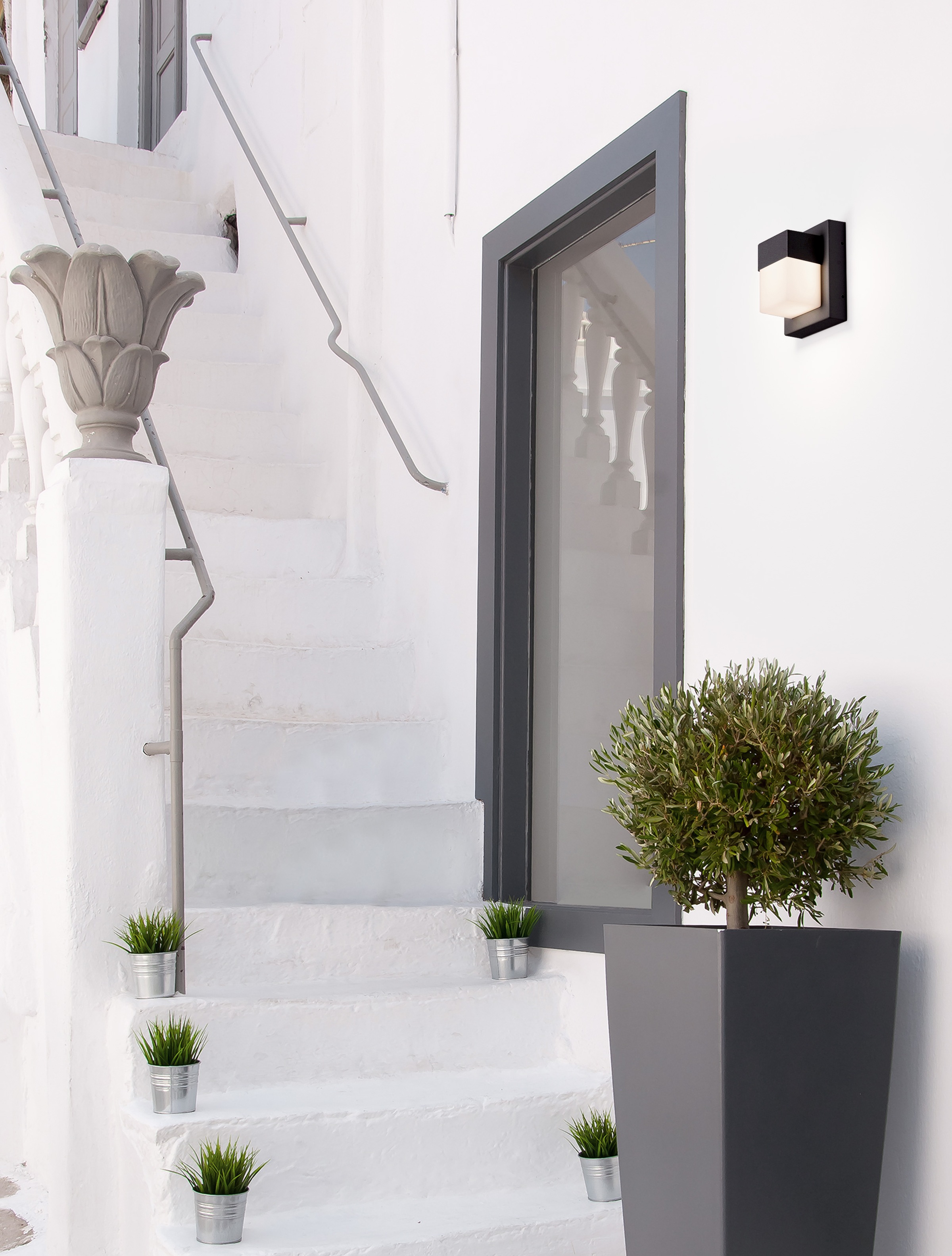 Nova Luce Außen-Wandleuchte »LETO« LED-Modul 1 Stk. Warmweiß