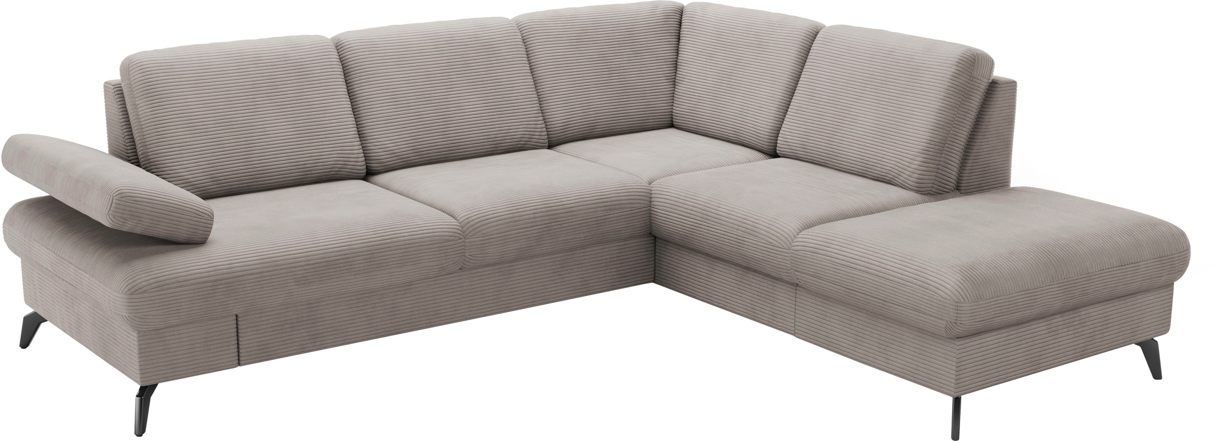 sit&more Ecksofa »Morris Jubi L-Form, B: 238 cm«, mit Armteilfunktion & 1 Zierkissen, optional Bettfunktion